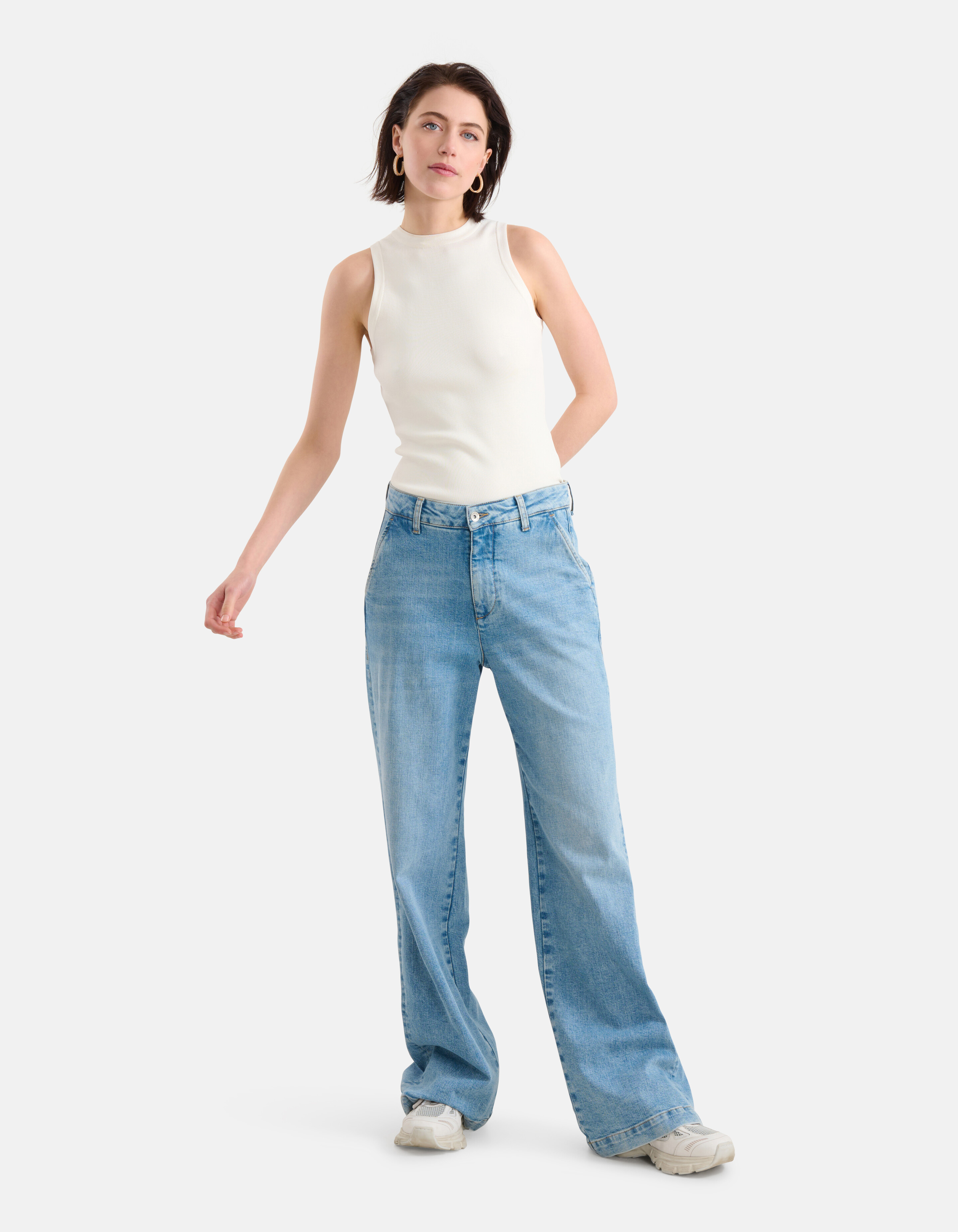 Halter Top Gebroken Wit SHOEBY WOMEN