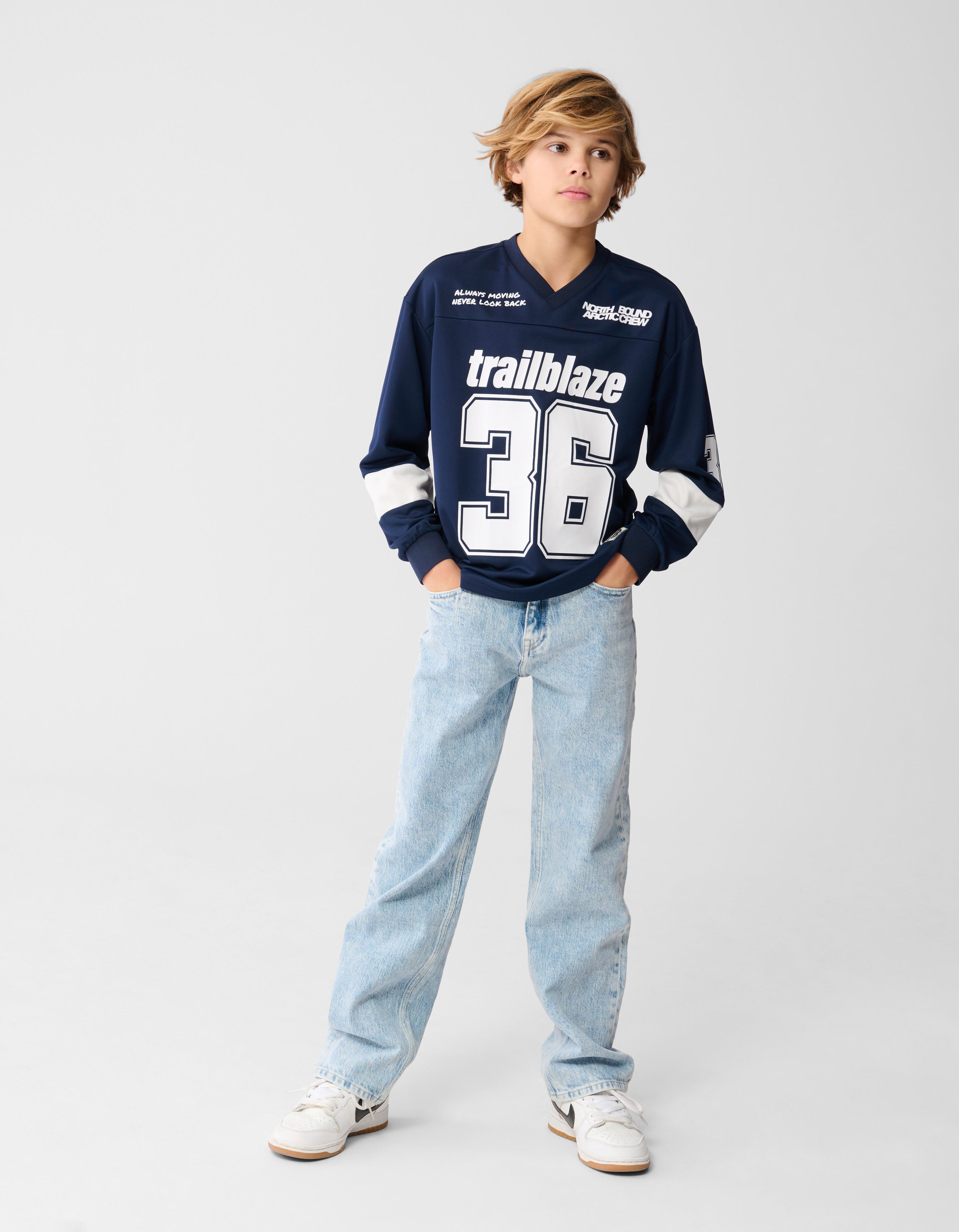 Trailblaze Longsleeve Top Blauw SHOEBY BOYS