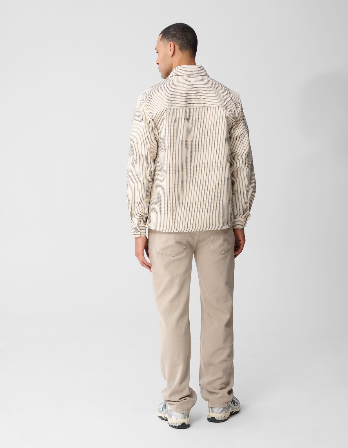 Waffle Camo Overshirt Gebroken Wit SHOEBY MEN