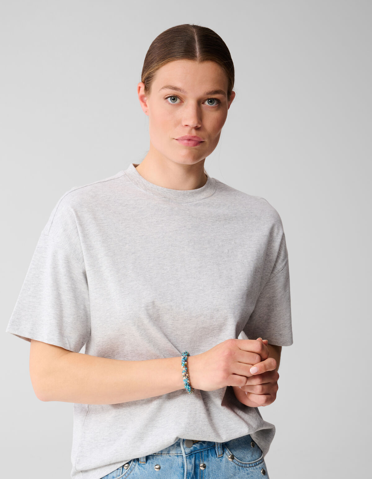 Beaded Haarelastiek Blauw SHOEBY ACCESSOIRES