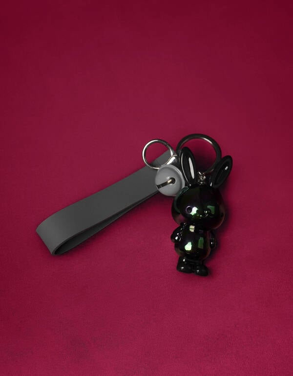 Konijn Sleutelhanger Grijs SHOEBY ACCESSOIRES