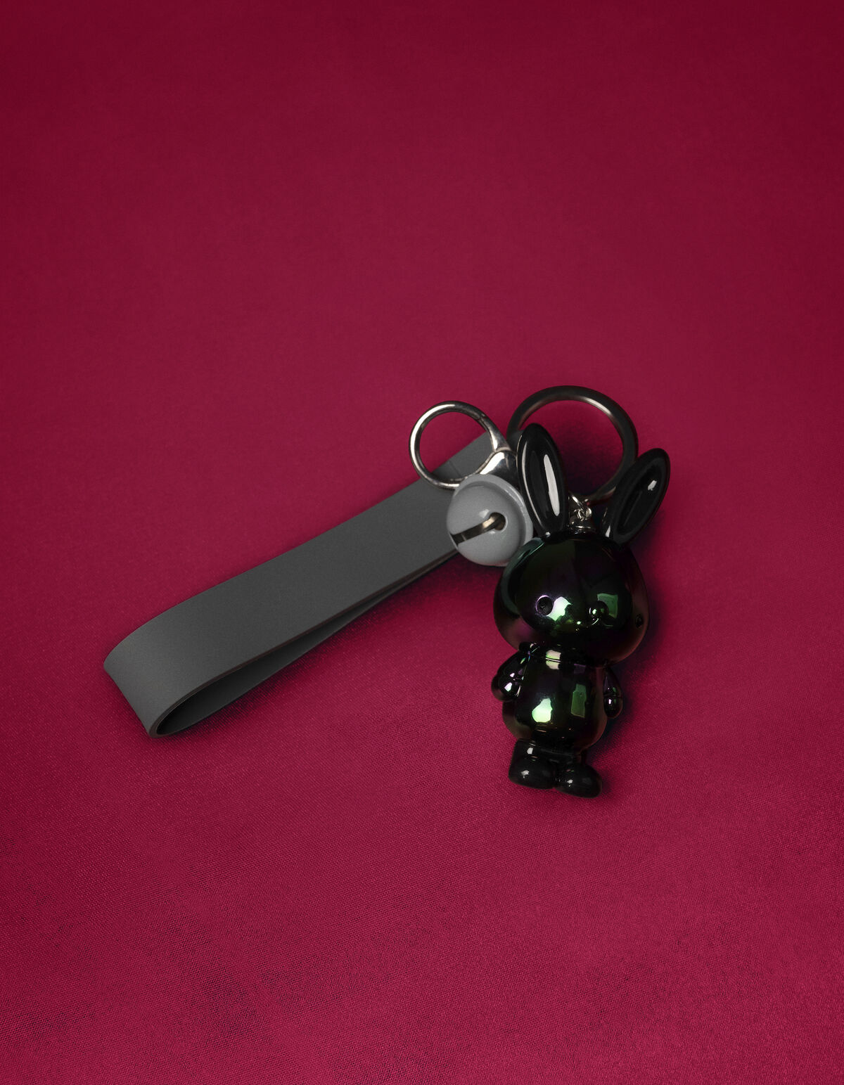 Konijn Sleutelhanger Grijs SHOEBY ACCESSOIRES