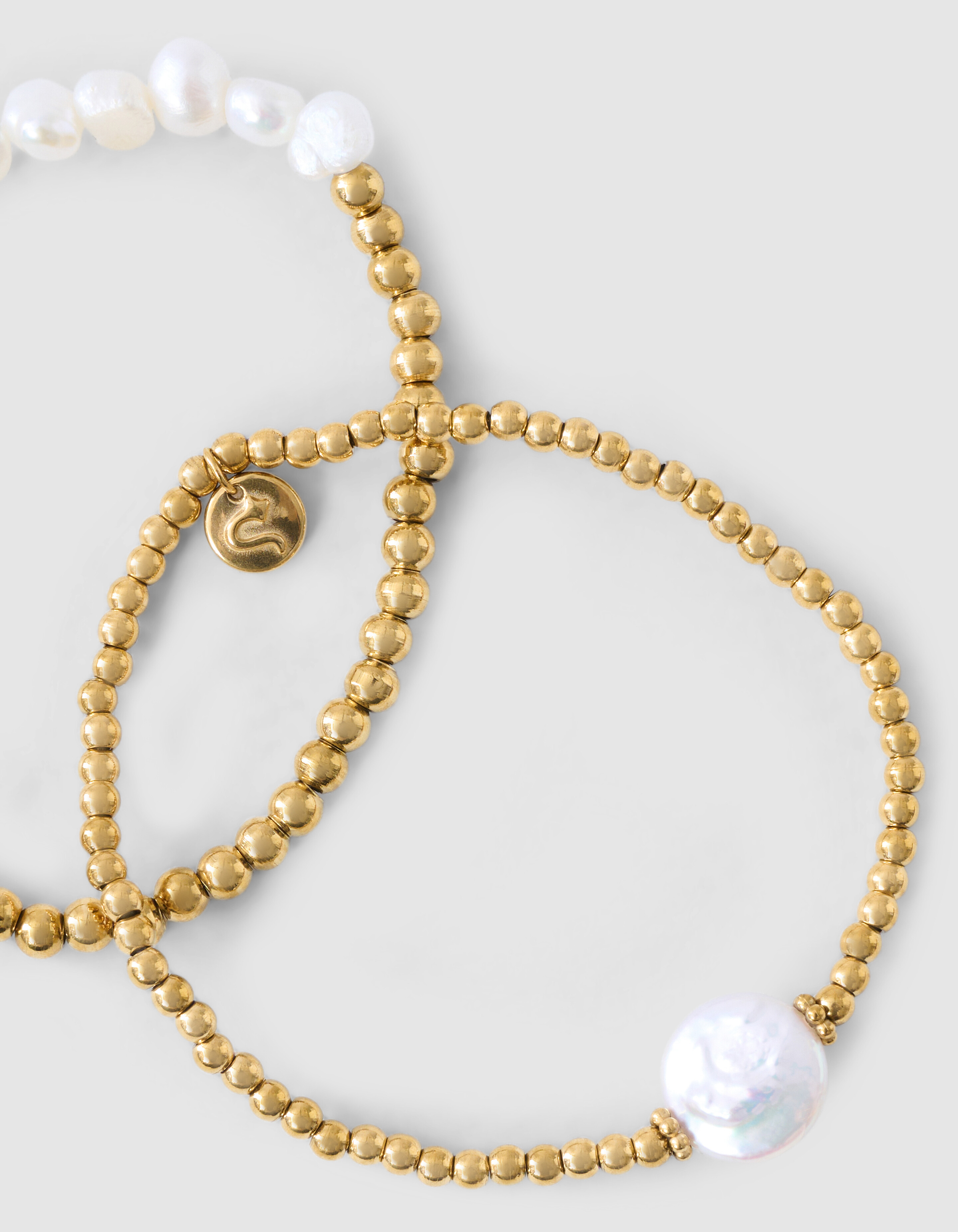 Parel Beads Armband Goud SHOEBY ACCESSOIRES