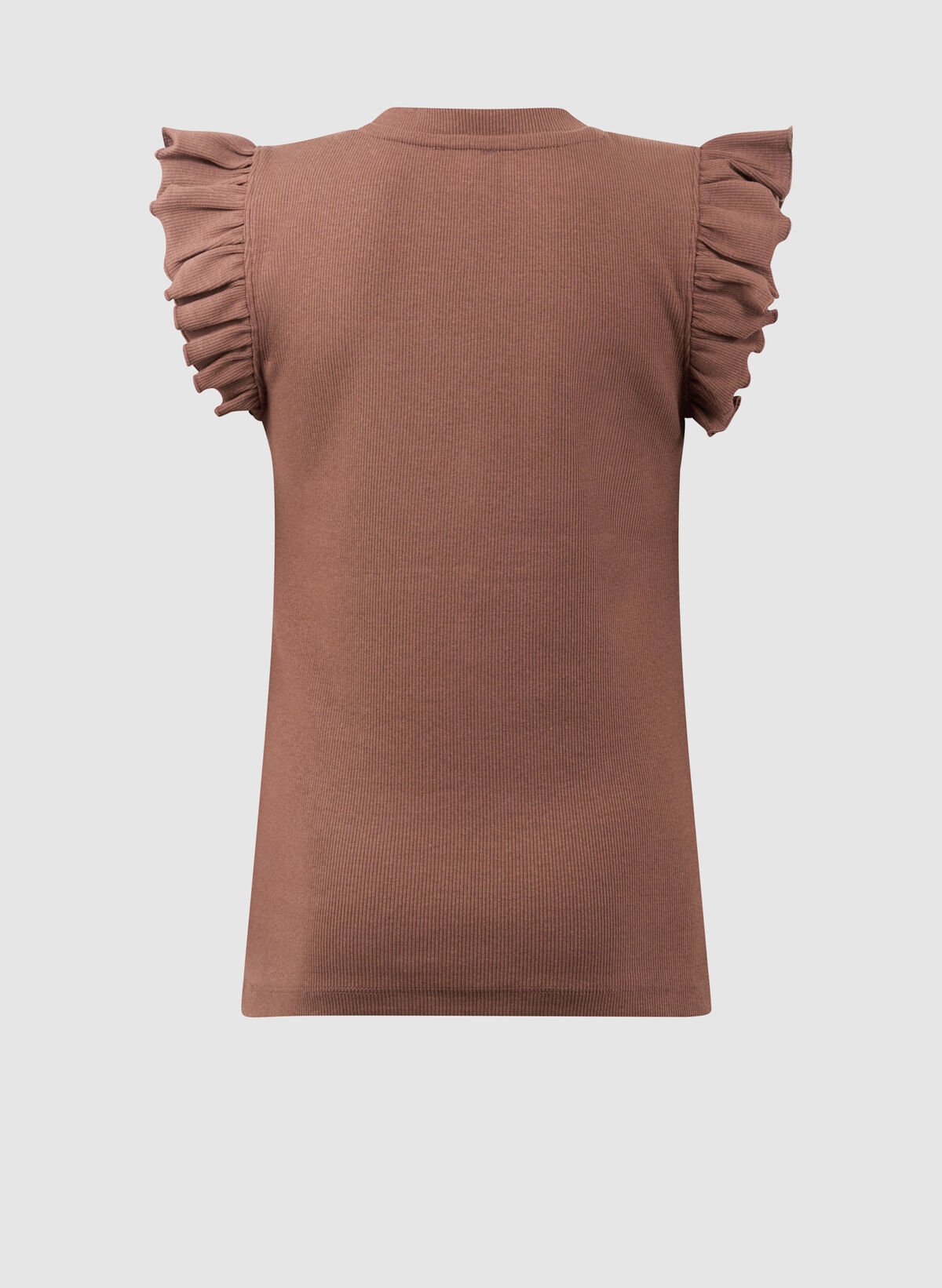 Matcha Ruffle Rib Top Bruin SHOEBY GIRLS