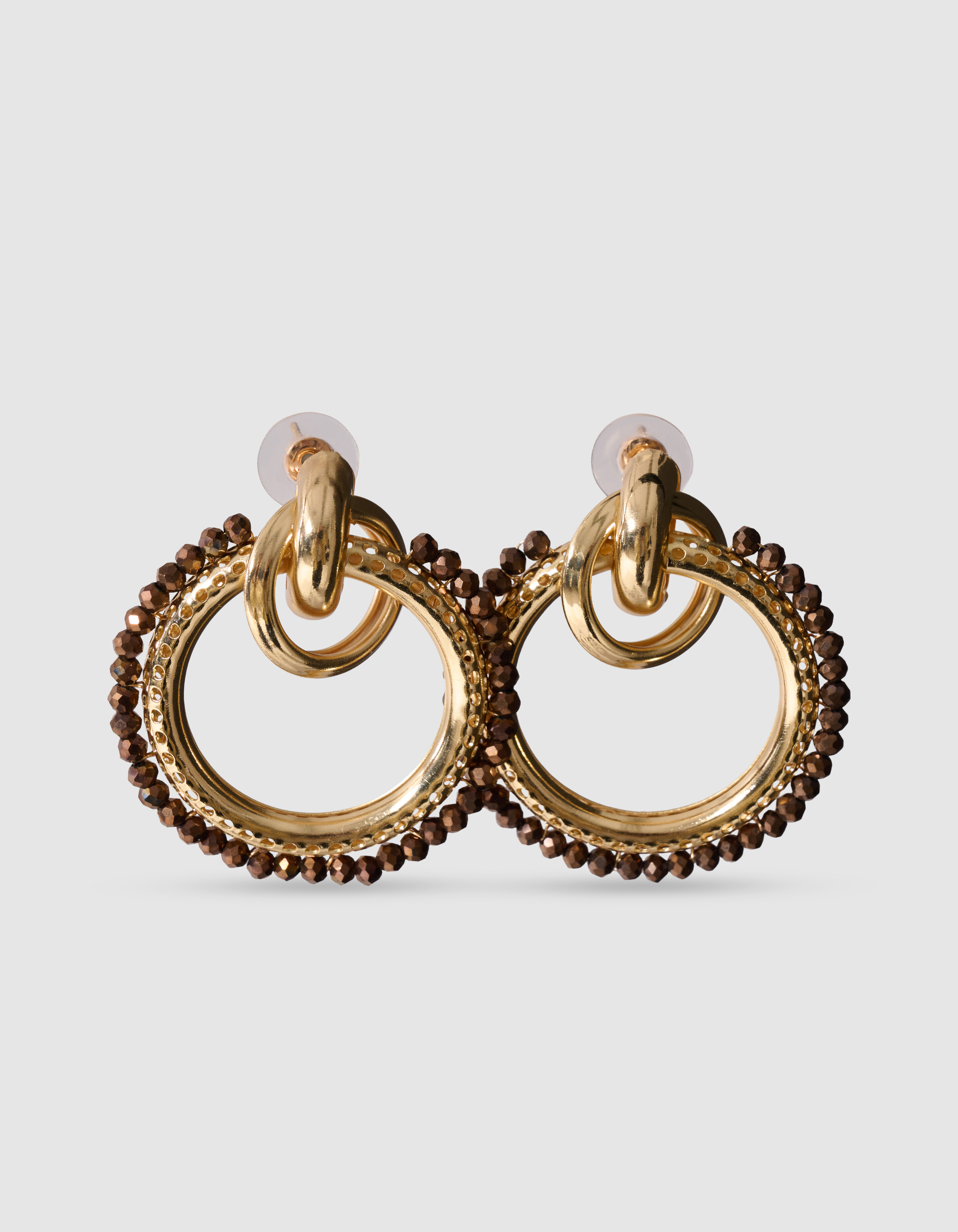 Triple Ring Oorbellen Goud SHOEBY ACCESSOIRES