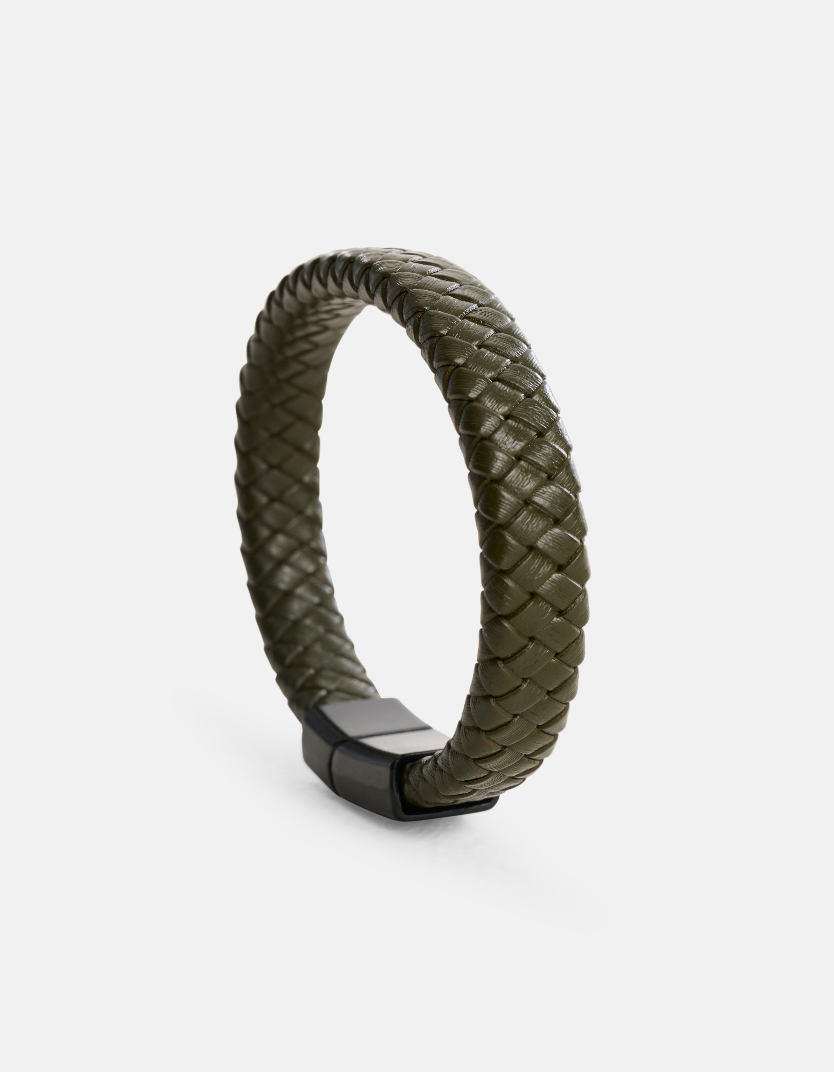 Leren Armband Donkergroen SHOEBY ACCESSOIRES
