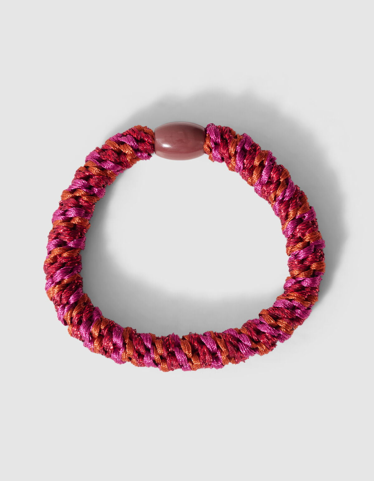 Lurex Haarelastiek Donkeroze/Oranje SHOEBY ACCESSOIRES