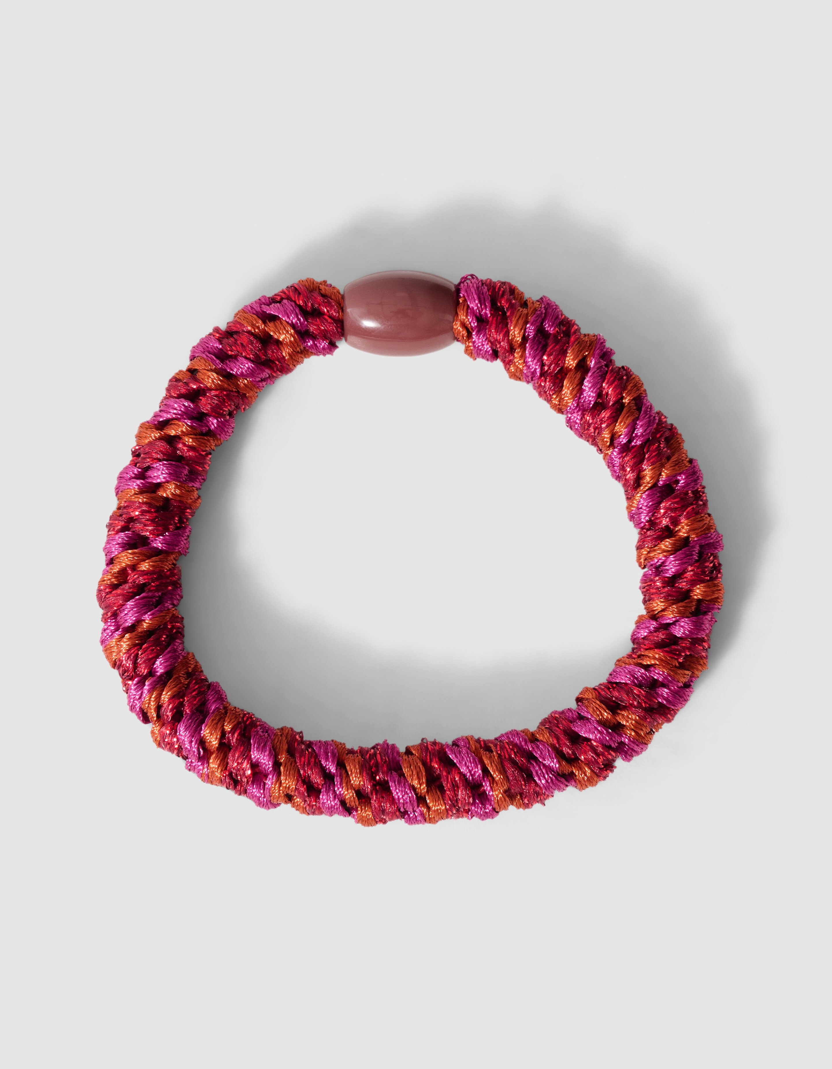 Lurex Haarelastiek Donkeroze/Oranje SHOEBY ACCESSOIRES