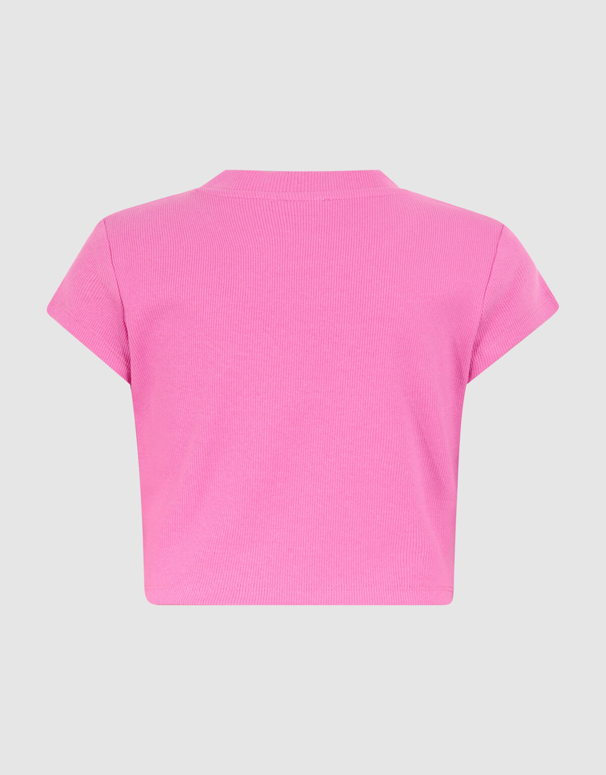 Rib Crop Top Roze SHOEBY GIRLS