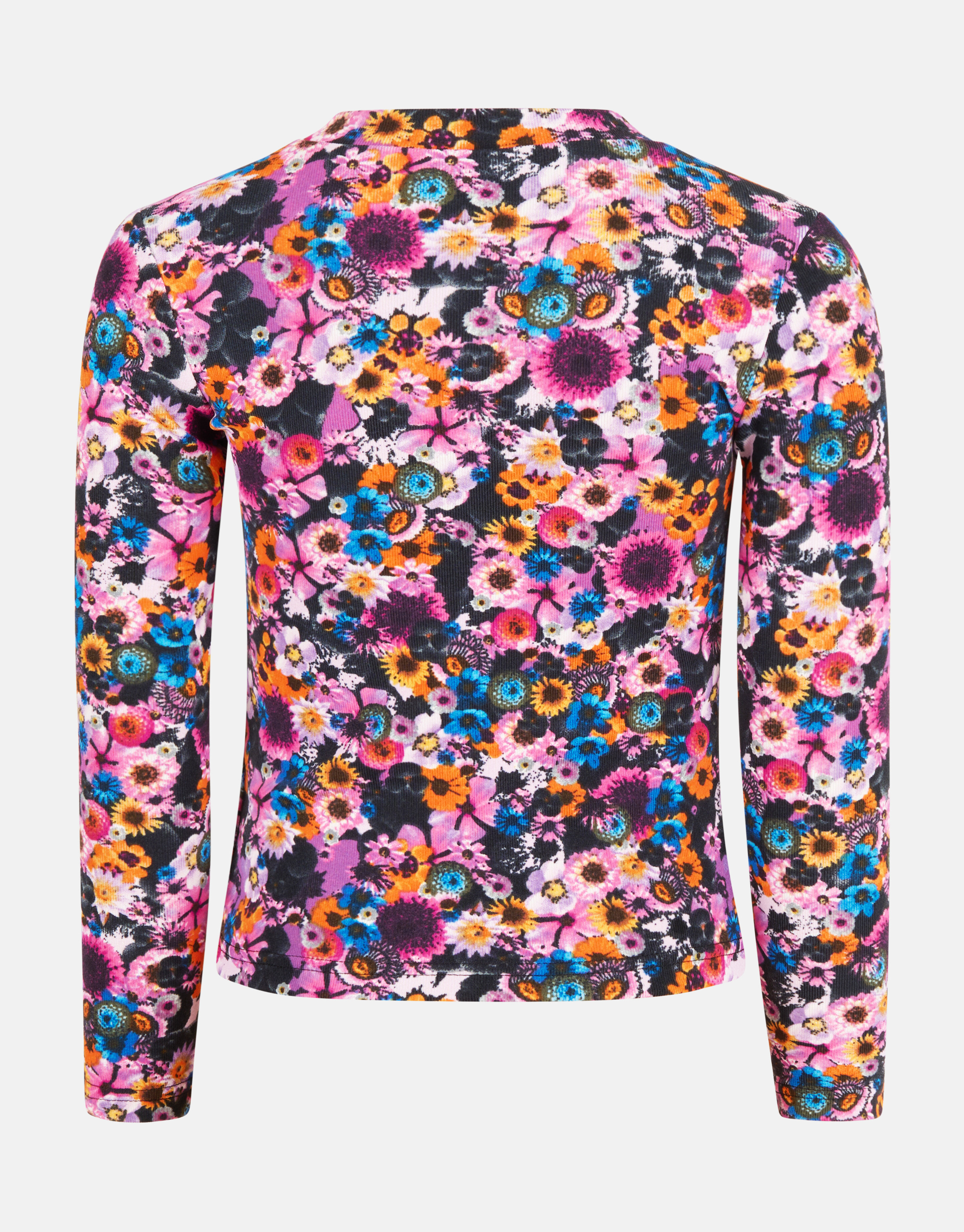 Bloemenprint Rib Top Paars SHOEBY GIRLS