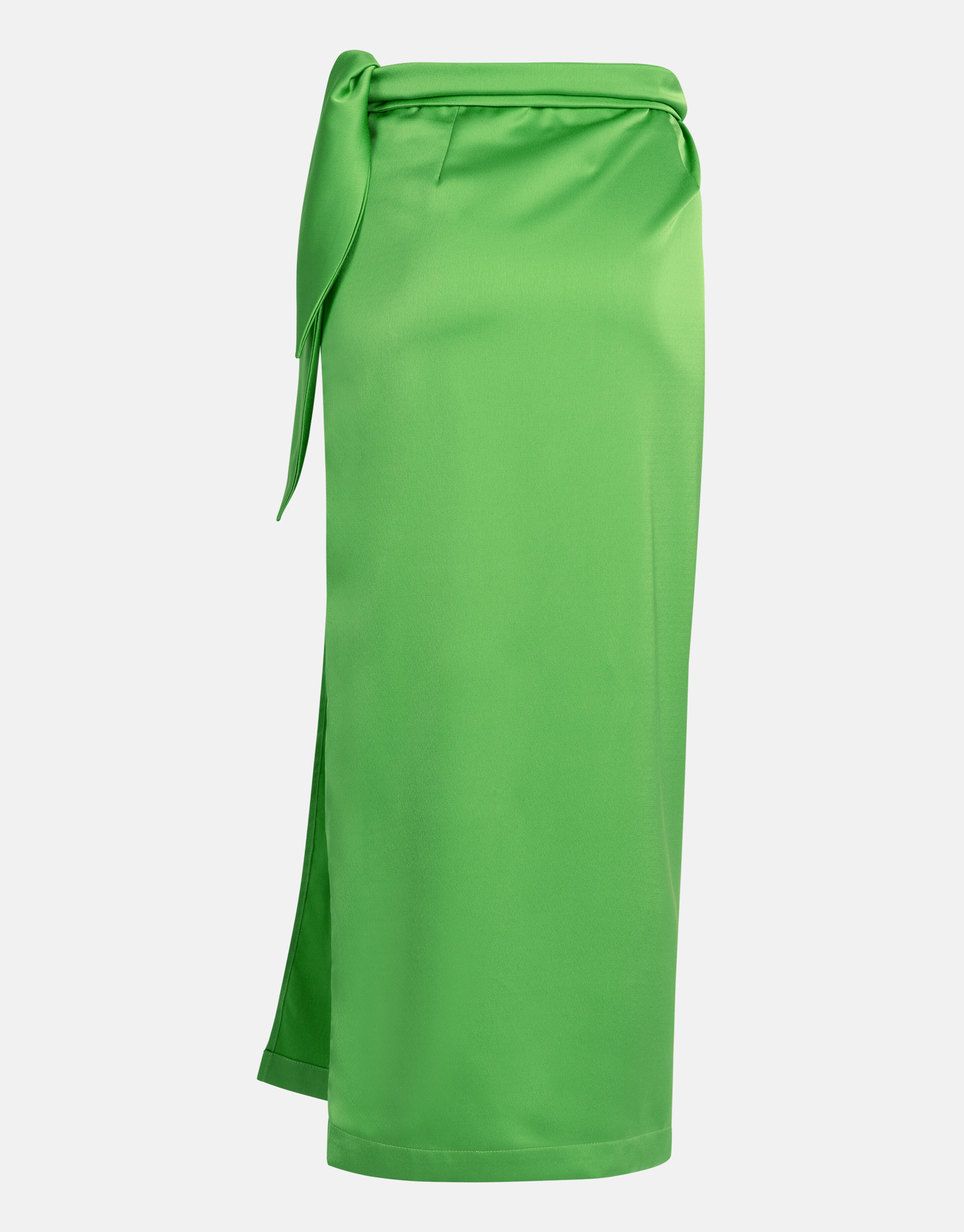 Satijnen Wrap Rok Groen SHOEBY WOMEN