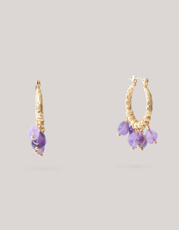 Hanging Beads Hoop Oorbellen Goud SHOEBY ACCESSOIRES