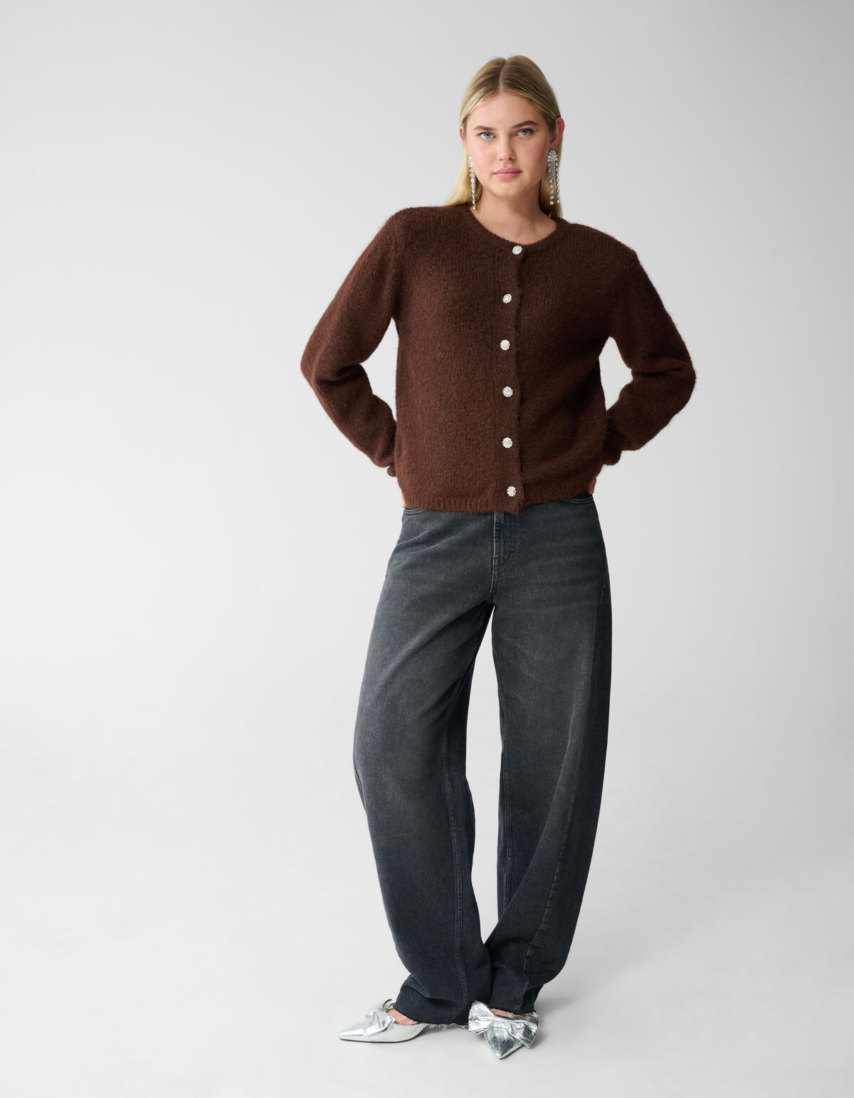 Two Way Knit Vest Bruin SHOEBY WOMEN