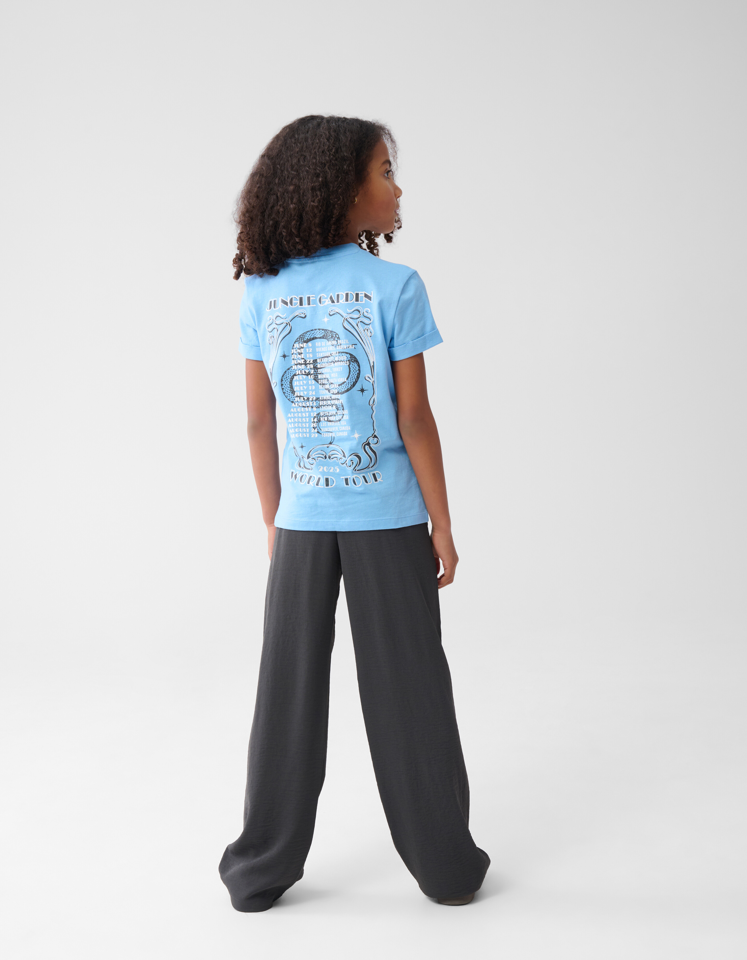 Artwork T-shirt Blauw SHOEBY GIRLS