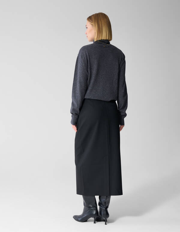 Pencil Maxi Rok Zwart By Lonneke SHOEBY WOMEN