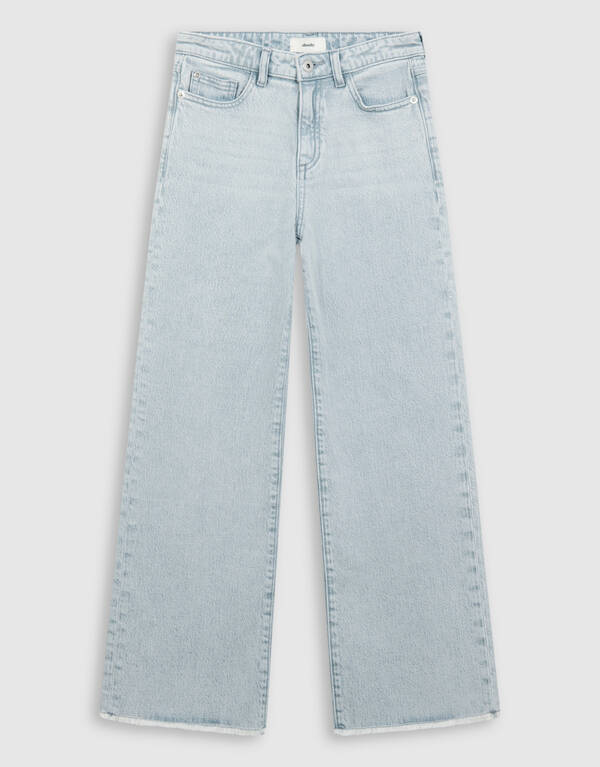 Wide Leg Jeans Lichtgrijs SHOEBY GIRLS