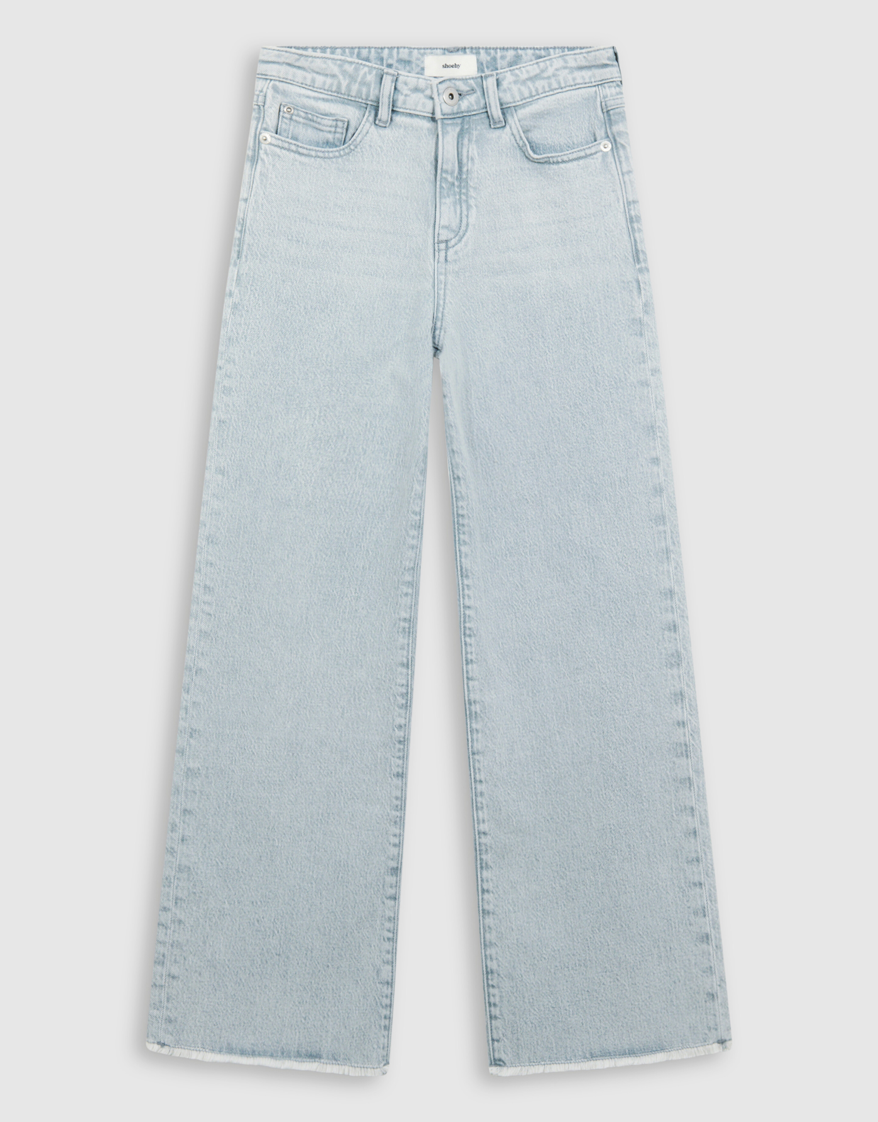 Wide Leg Jeans Lichtgrijs SHOEBY GIRLS