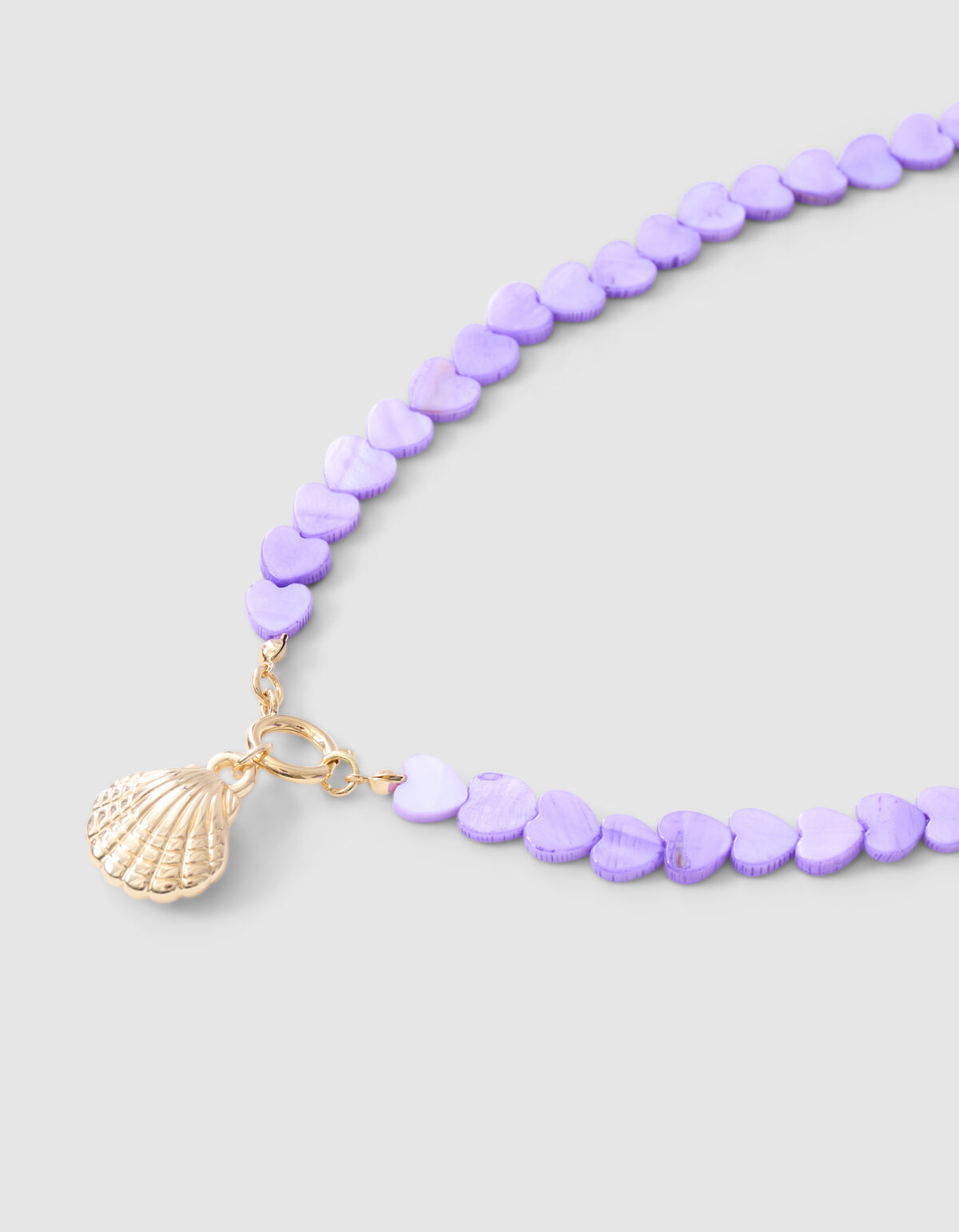 Parel Heart Ketting Paars SHOEBY ACCESSOIRES