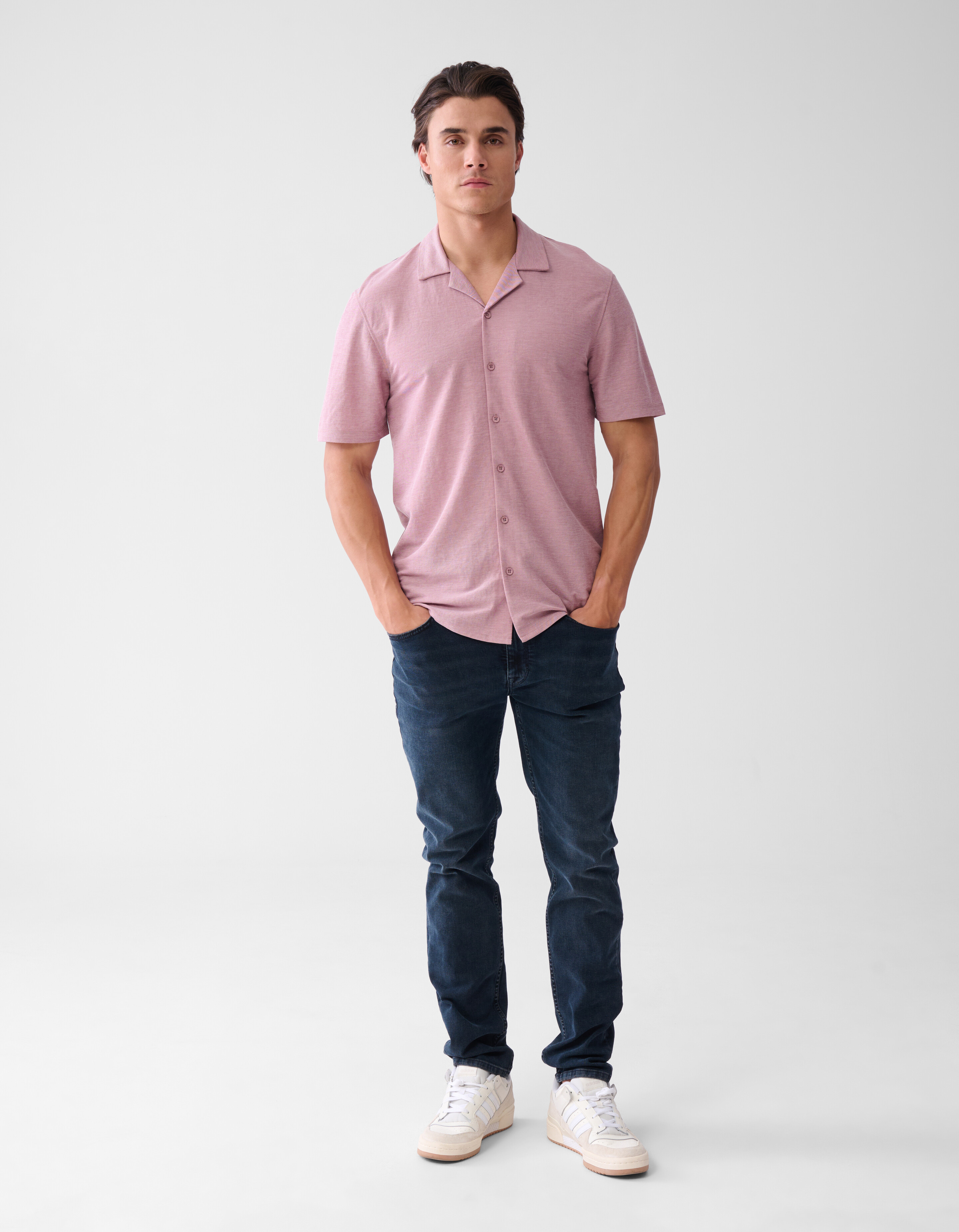 Pique Shirt Lichtroze SHOEBY MEN