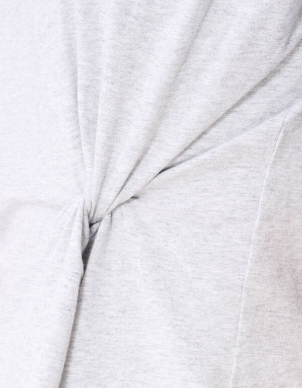 Oversized Knot T-shirt Lichtgrijs By Monica SHOEBY WOMEN