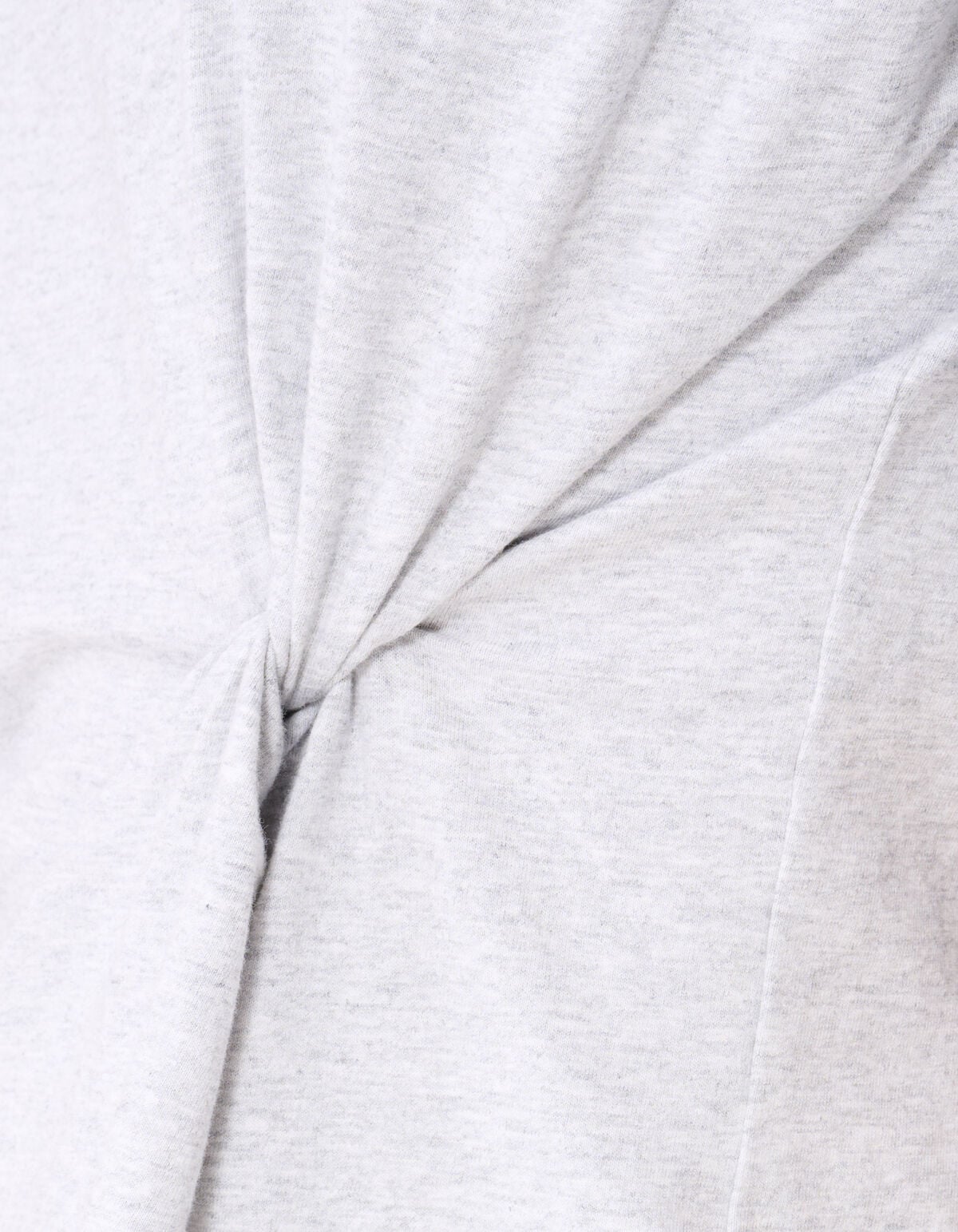 Oversized Knot T-shirt Lichtgrijs By Monica SHOEBY WOMEN