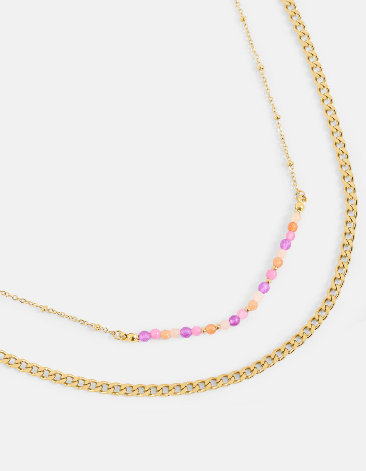 Gekleurde Ketting Goud SHOEBY ACCESSOIRES