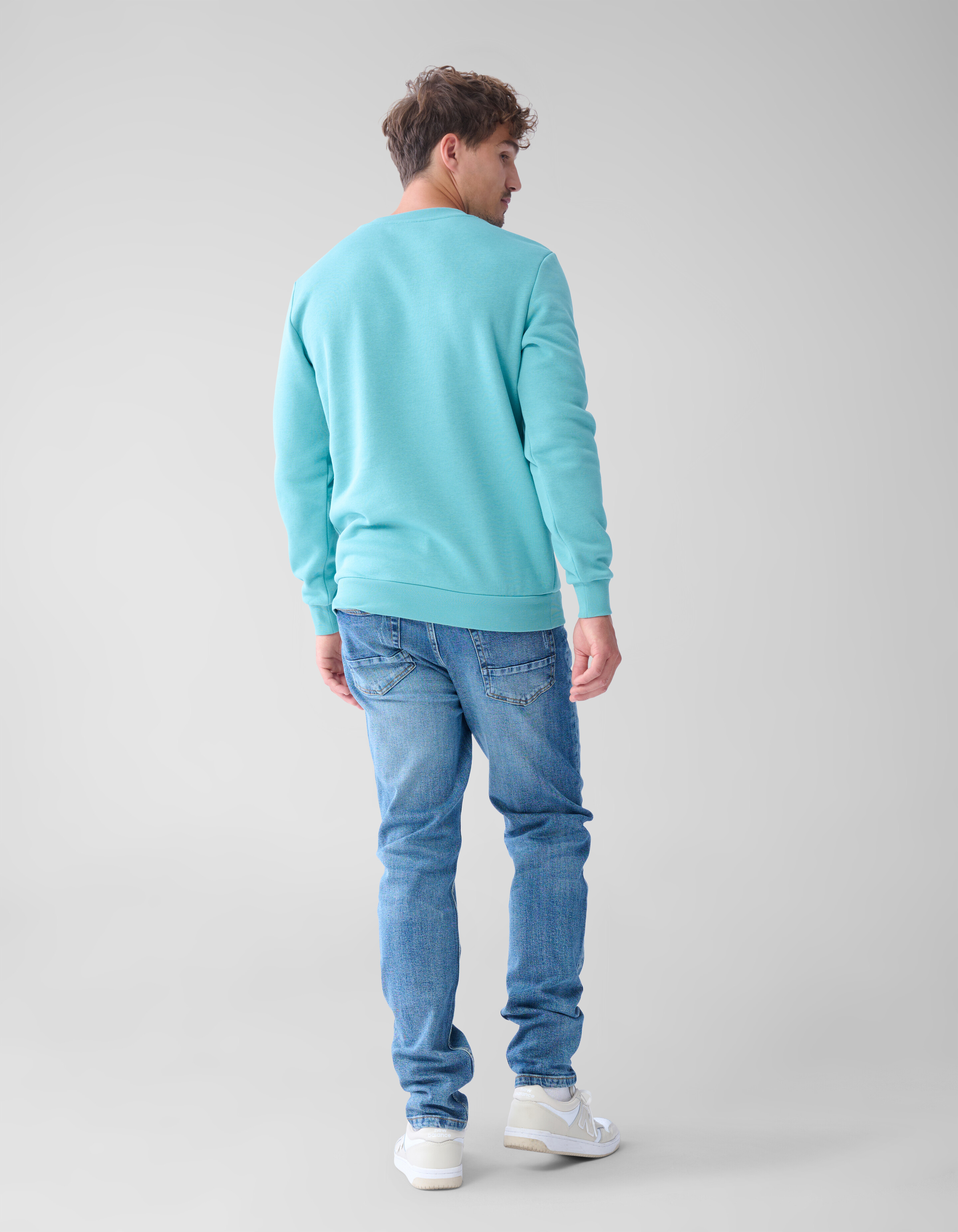 Badge Sweater Lichtgroen SHOEBY MEN