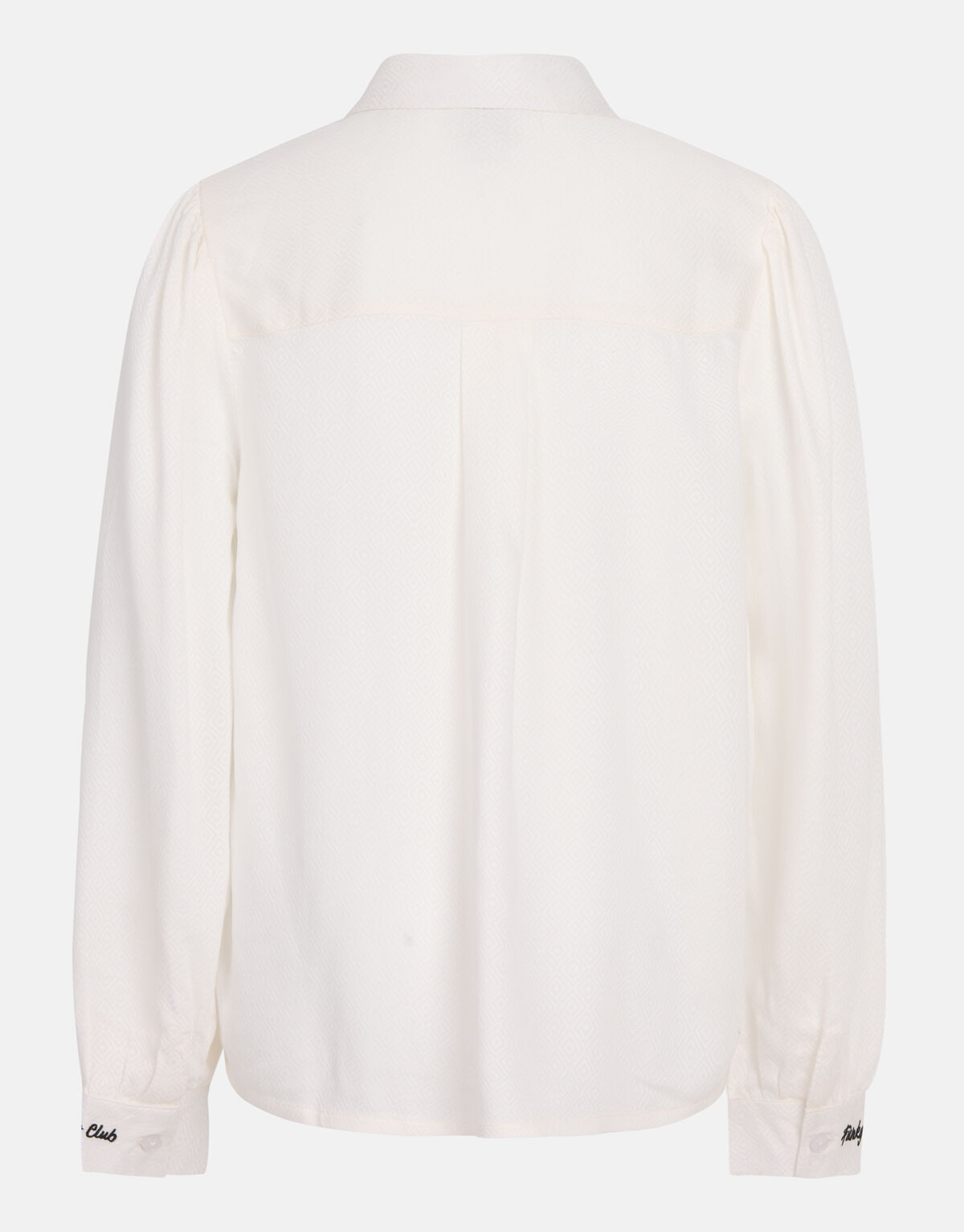 Embroidery Tekst Blouse Wit SHOEBY GIRLS