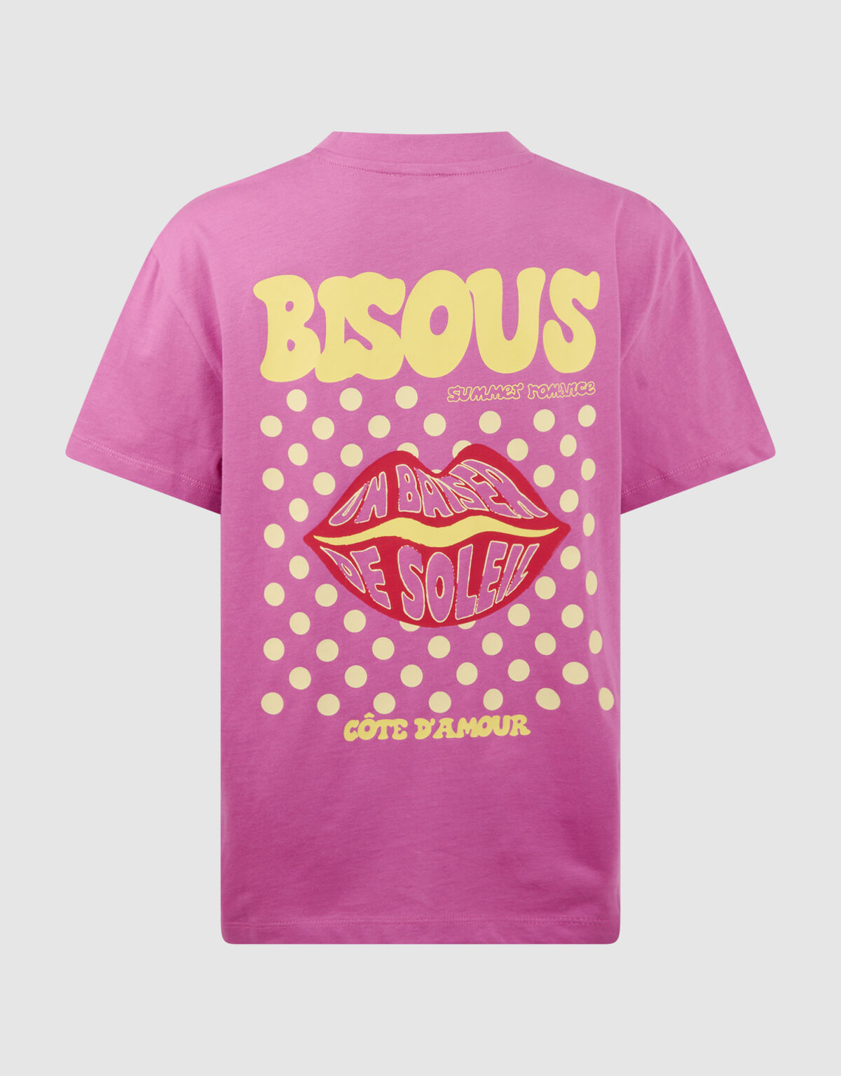 Bisous Artwork T-shirt Paars SHOEBY GIRLS