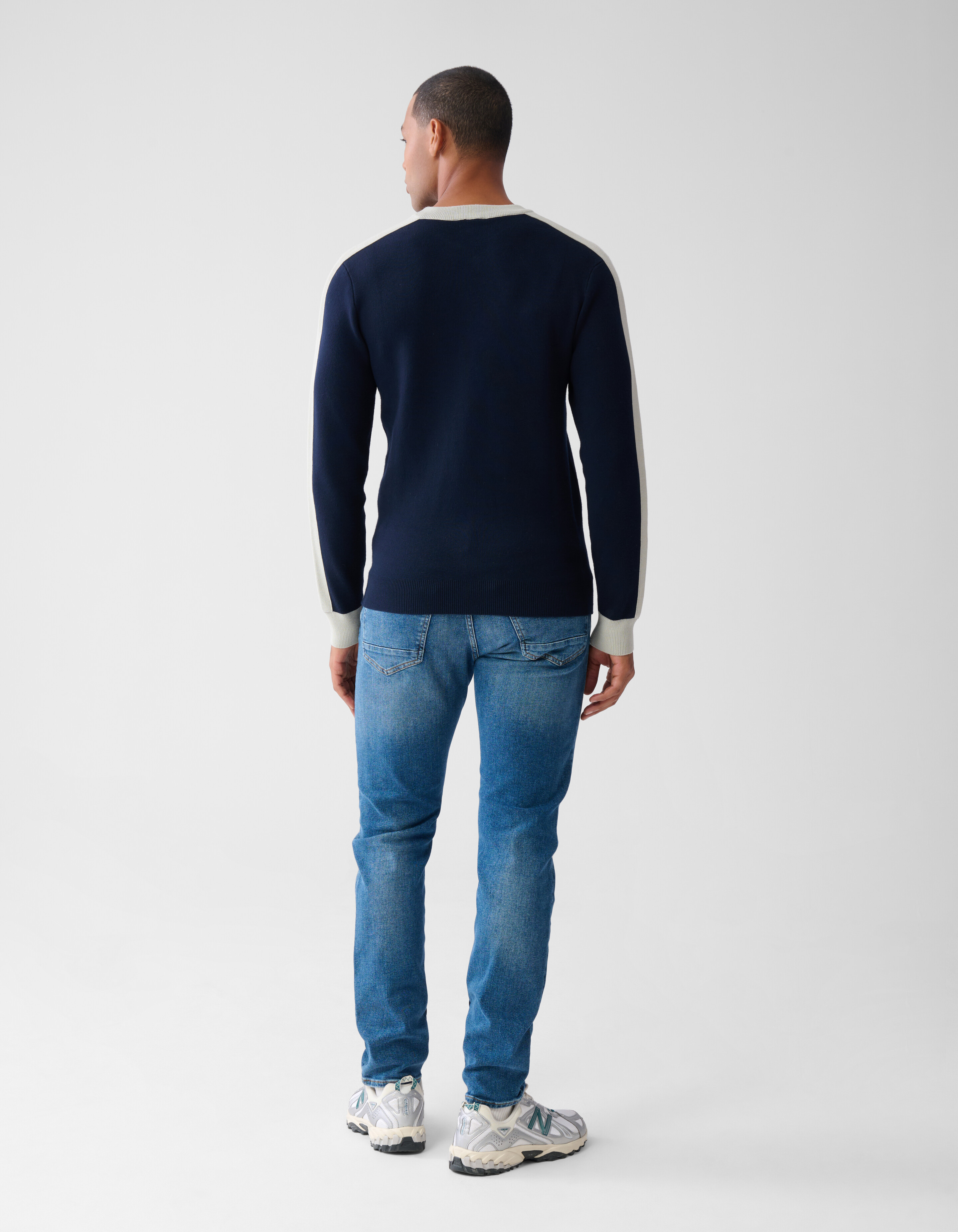 Contrast Trui Donkerblauw SHOEBY MEN