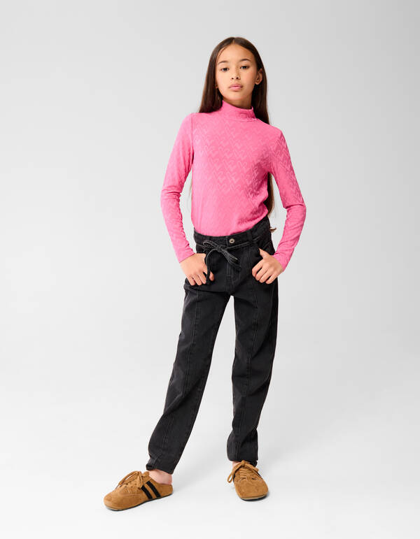 Mom Jeans Zwart SHOEBY GIRLS