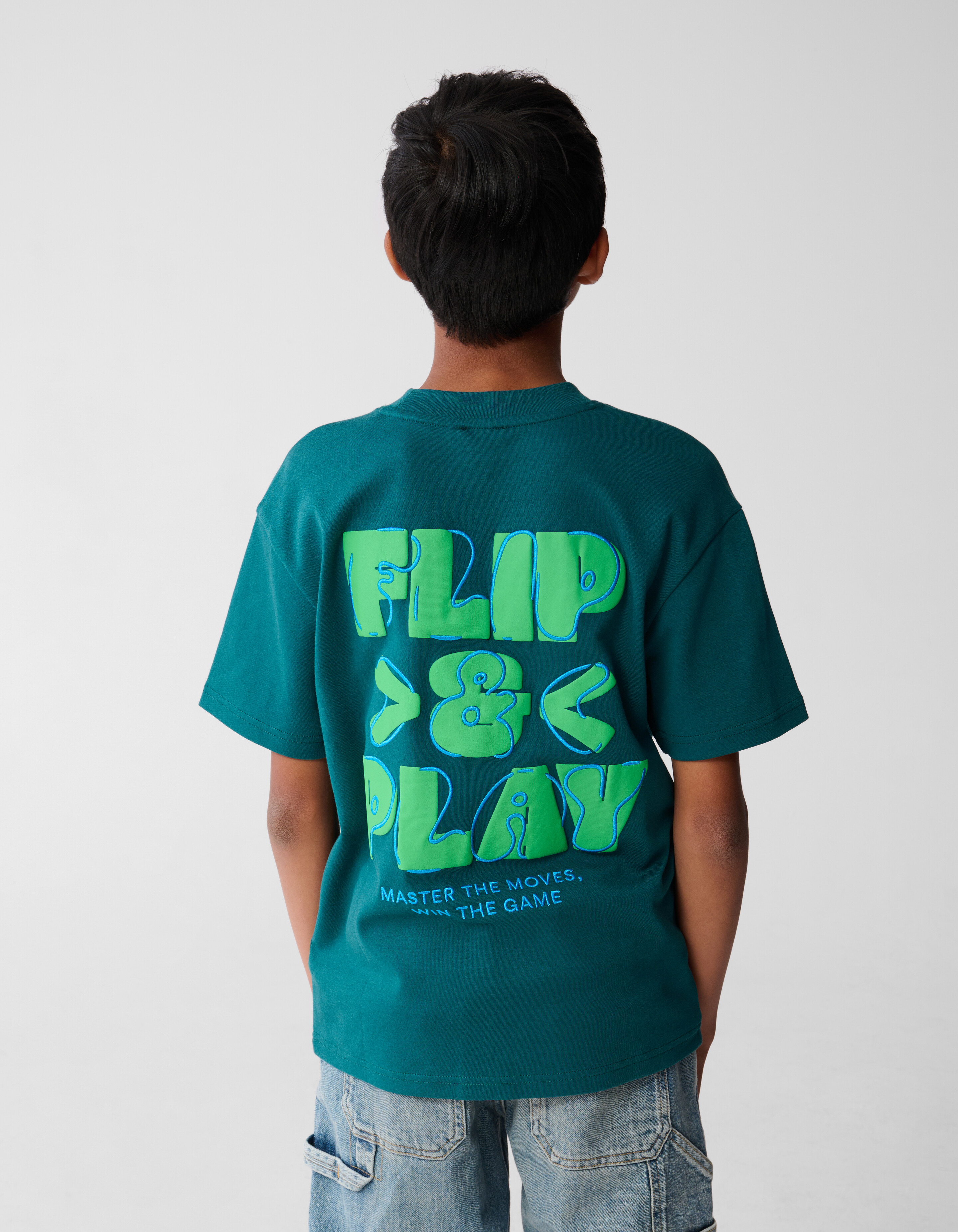 Play Artwork T-shirt Donkergroen SHOEBY BOYS