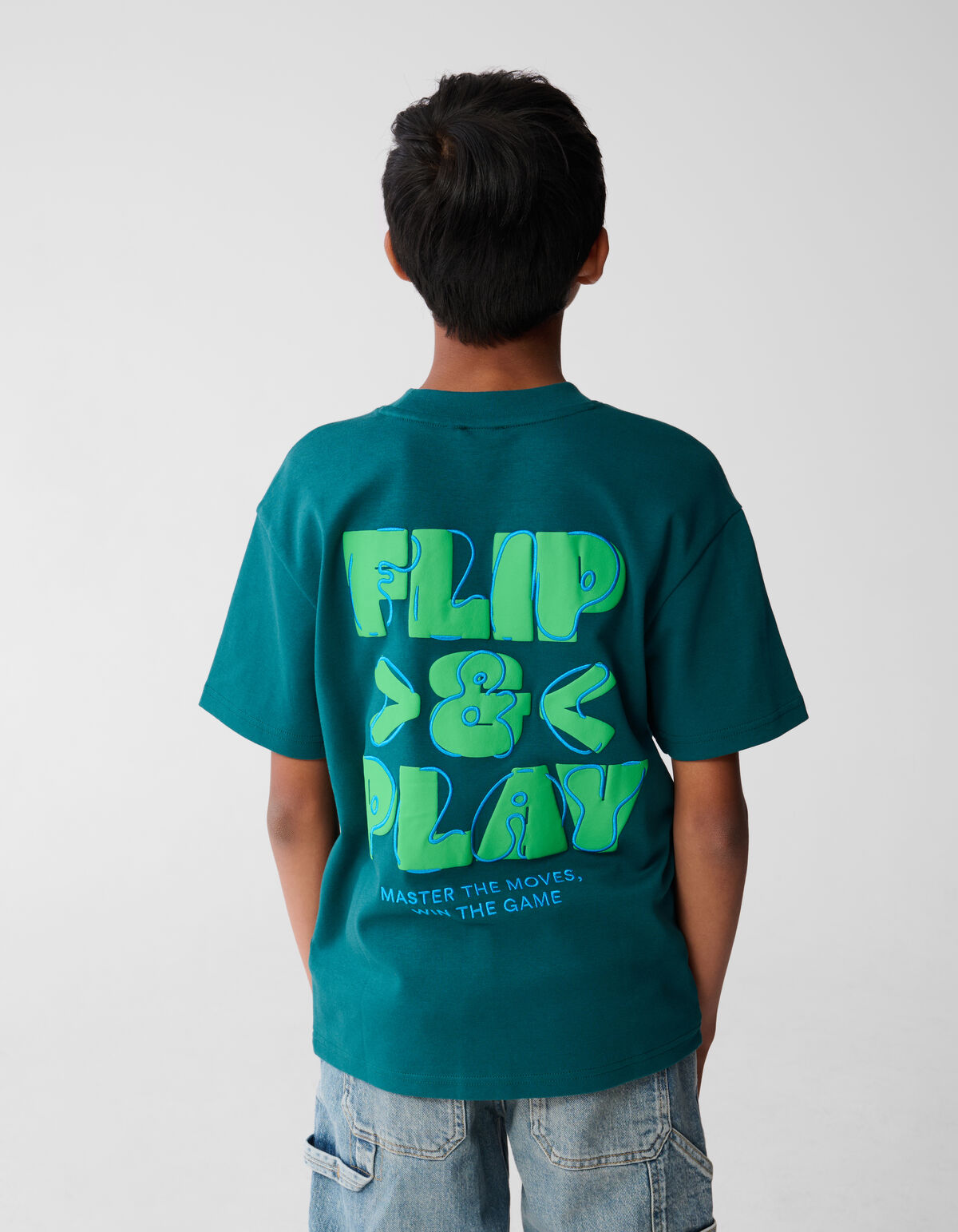 Play Artwork T-shirt Donkergroen SHOEBY BOYS