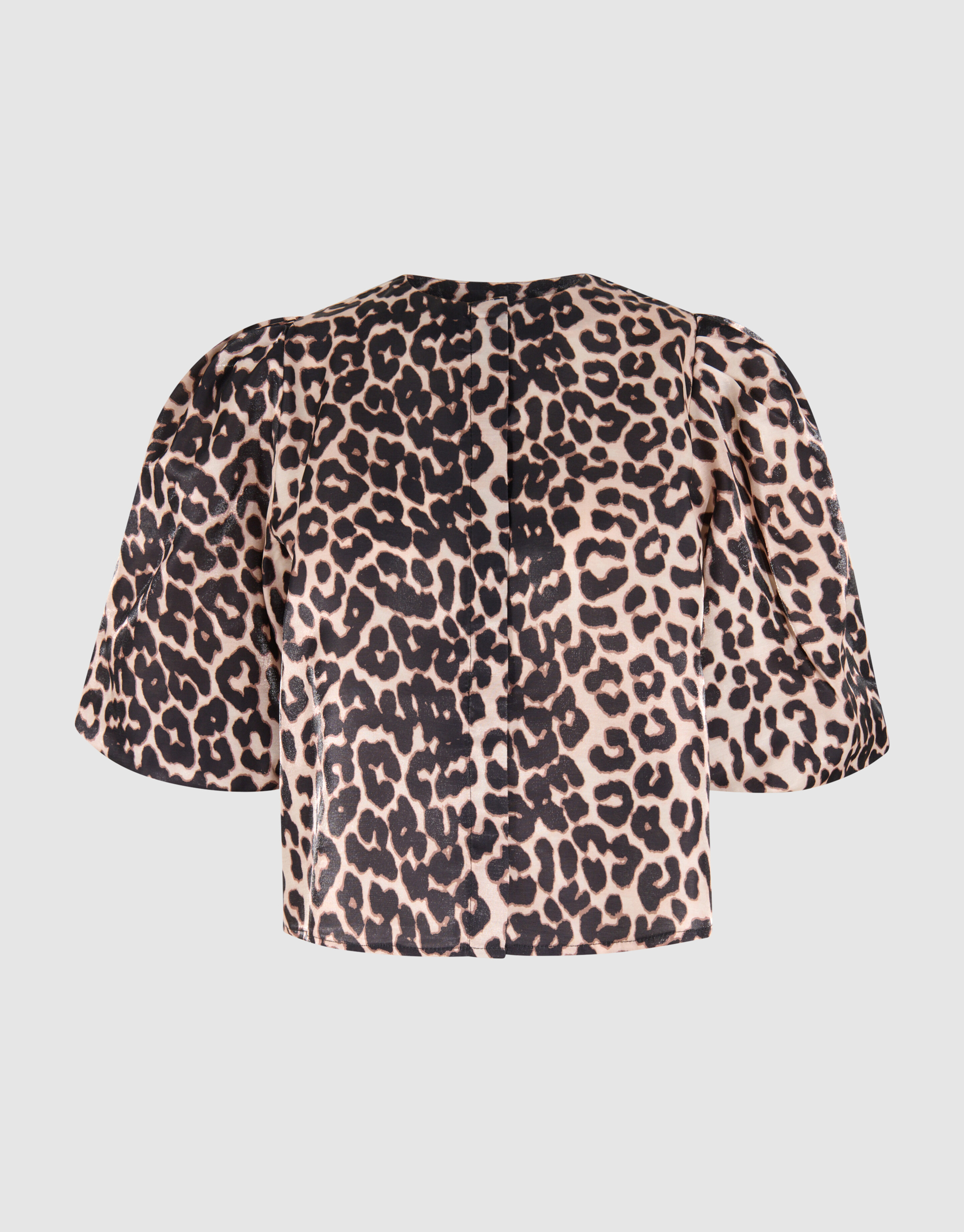 Puff Leopard Blouse Bruin SHOEBY WOMEN