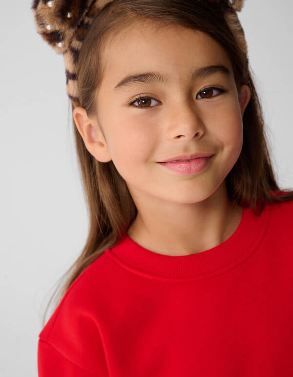 Sweet Roses Artwork Sweater Rood SHOEBY GIRLS