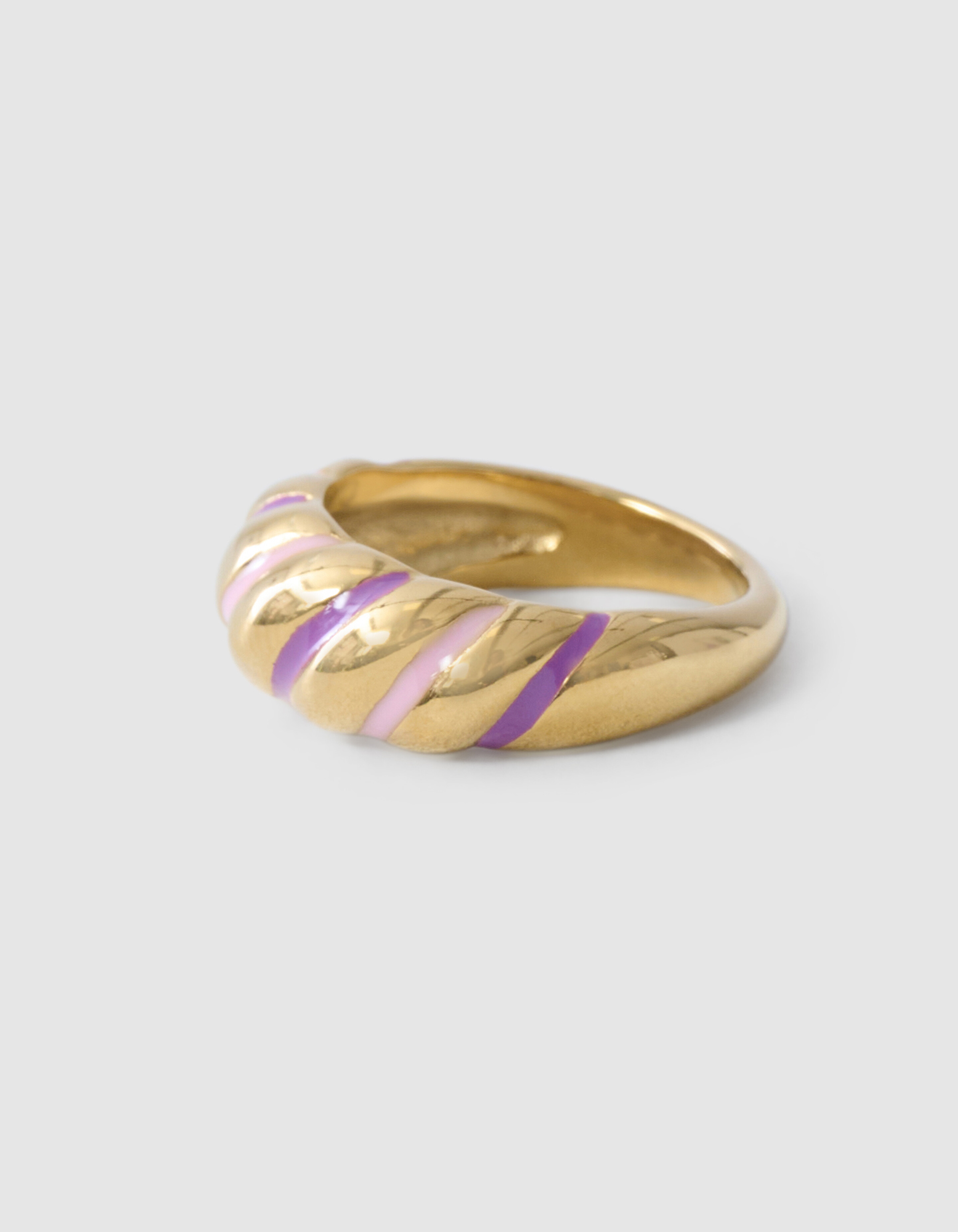 Striped Ring Goud SHOEBY ACCESSOIRES