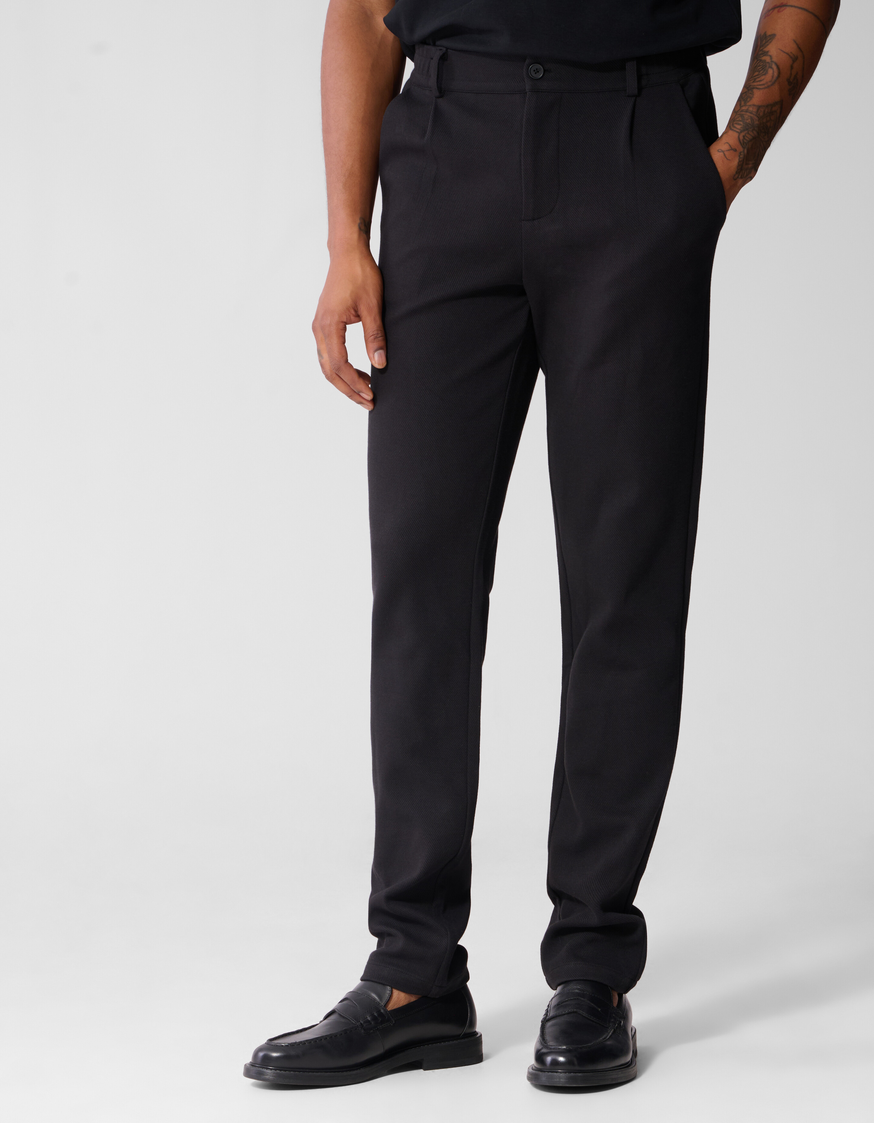 Structuur Broek Zwart SHOEBY MEN