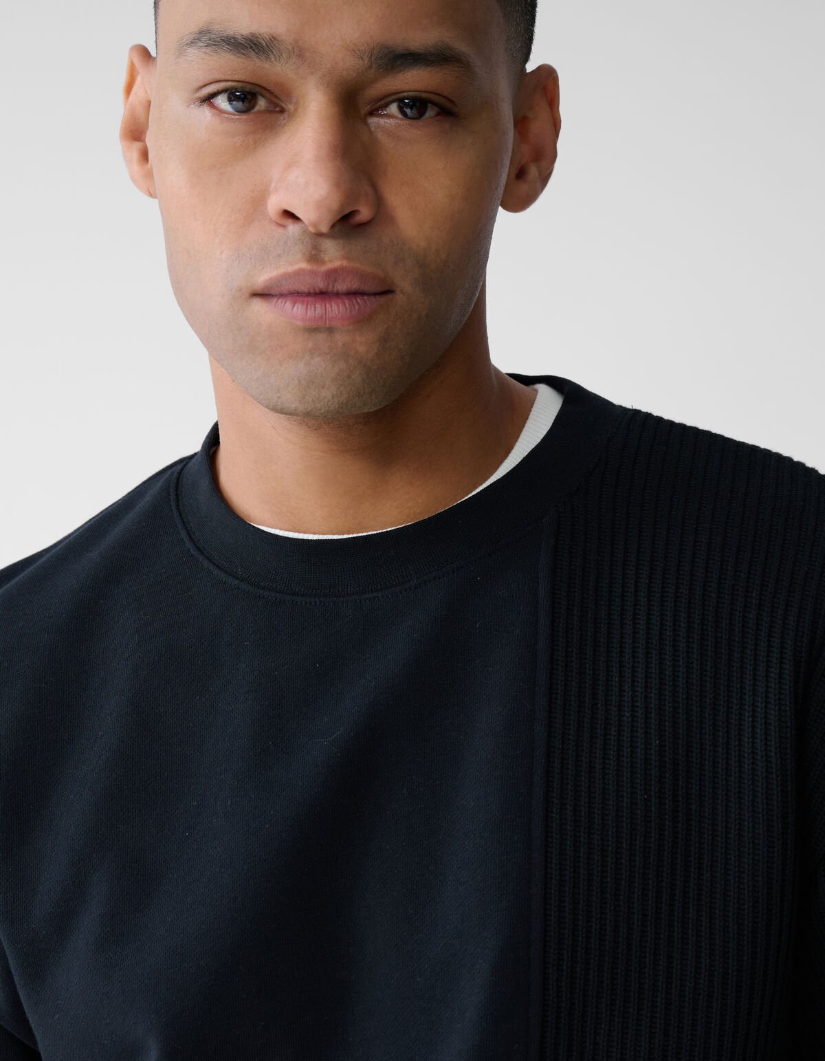 Mixed Sweater Zwart SHOEBY MEN