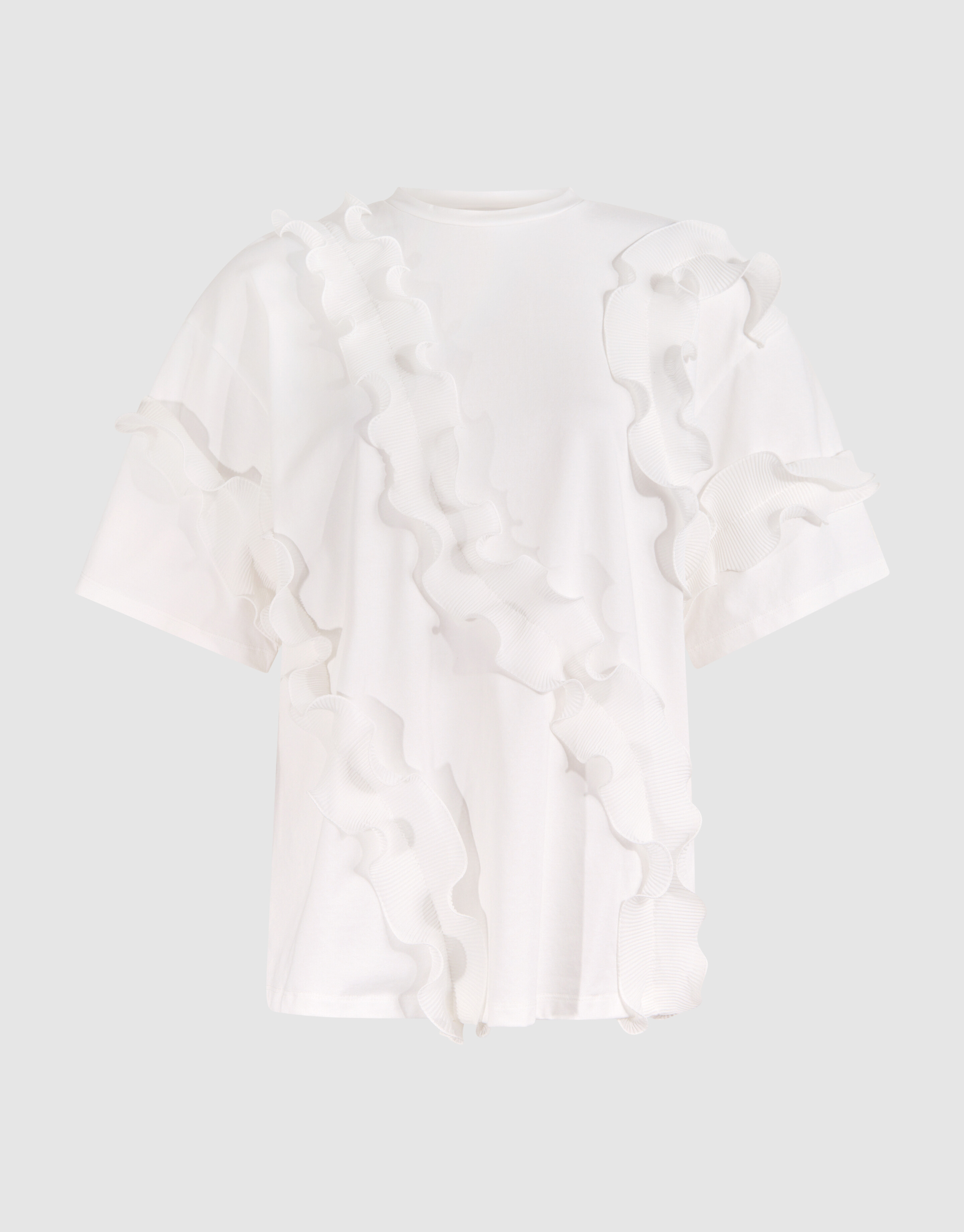 Ruffle T-shirt Wit SHOEBY WOMEN