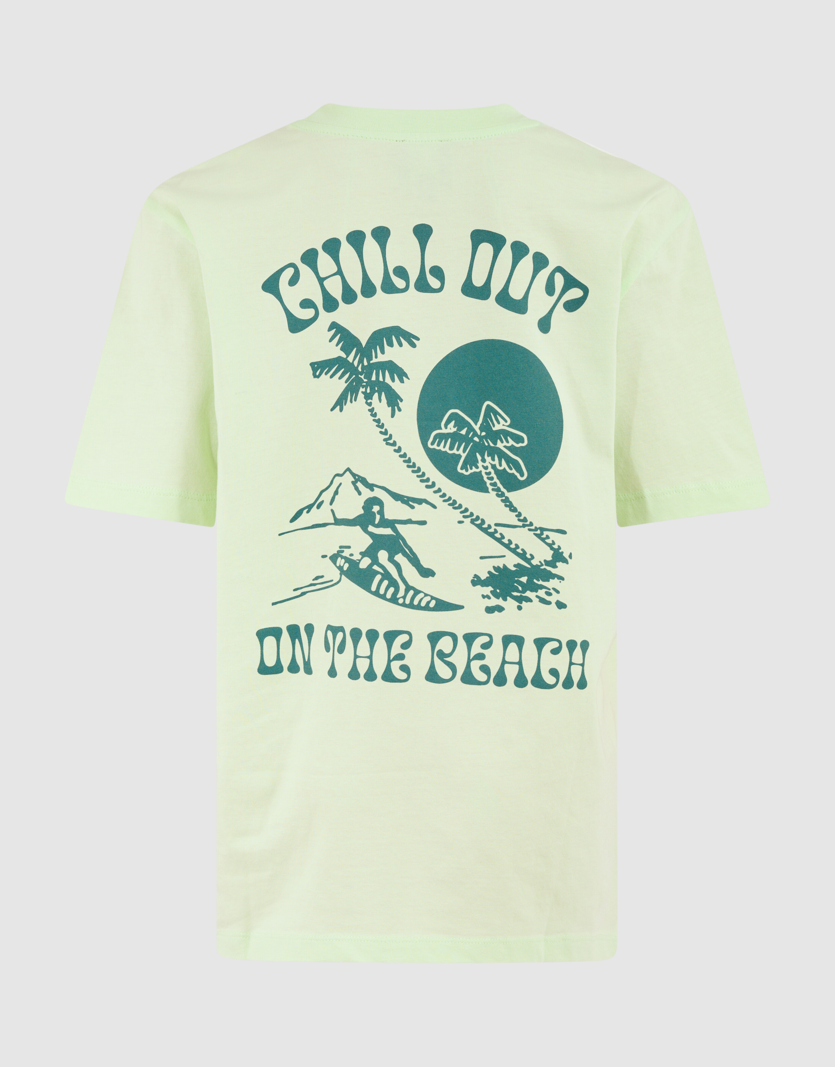 Beach Artwork T-shirt Lichtgroen SHOEBY BOYS