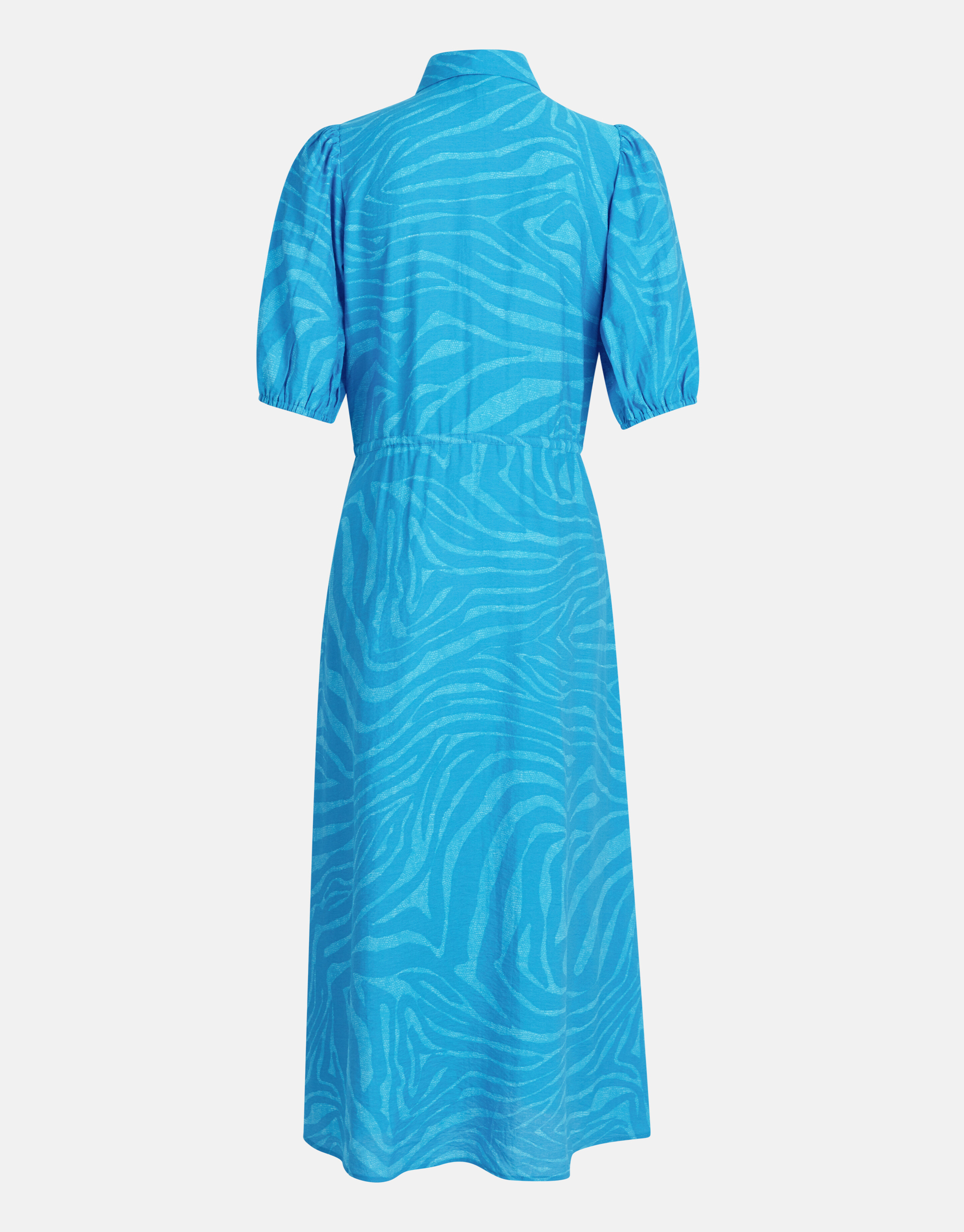 Zebra Print Maxi Jurk Blauw SHOEBY WOMEN