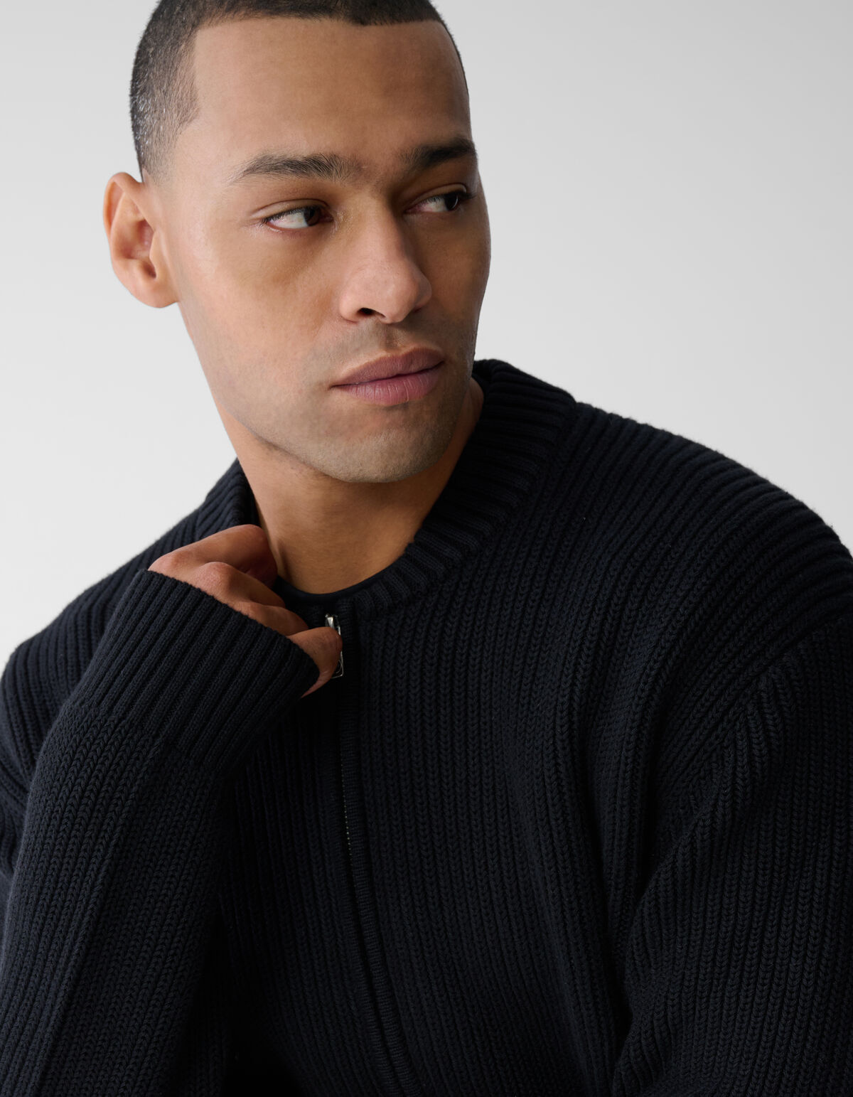 Knit Bomber Jack Zwart SHOEBY MEN