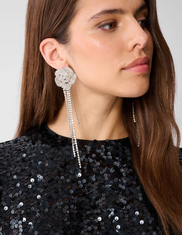 Sequin Mini Jurk Zwart SHOEBY WOMEN