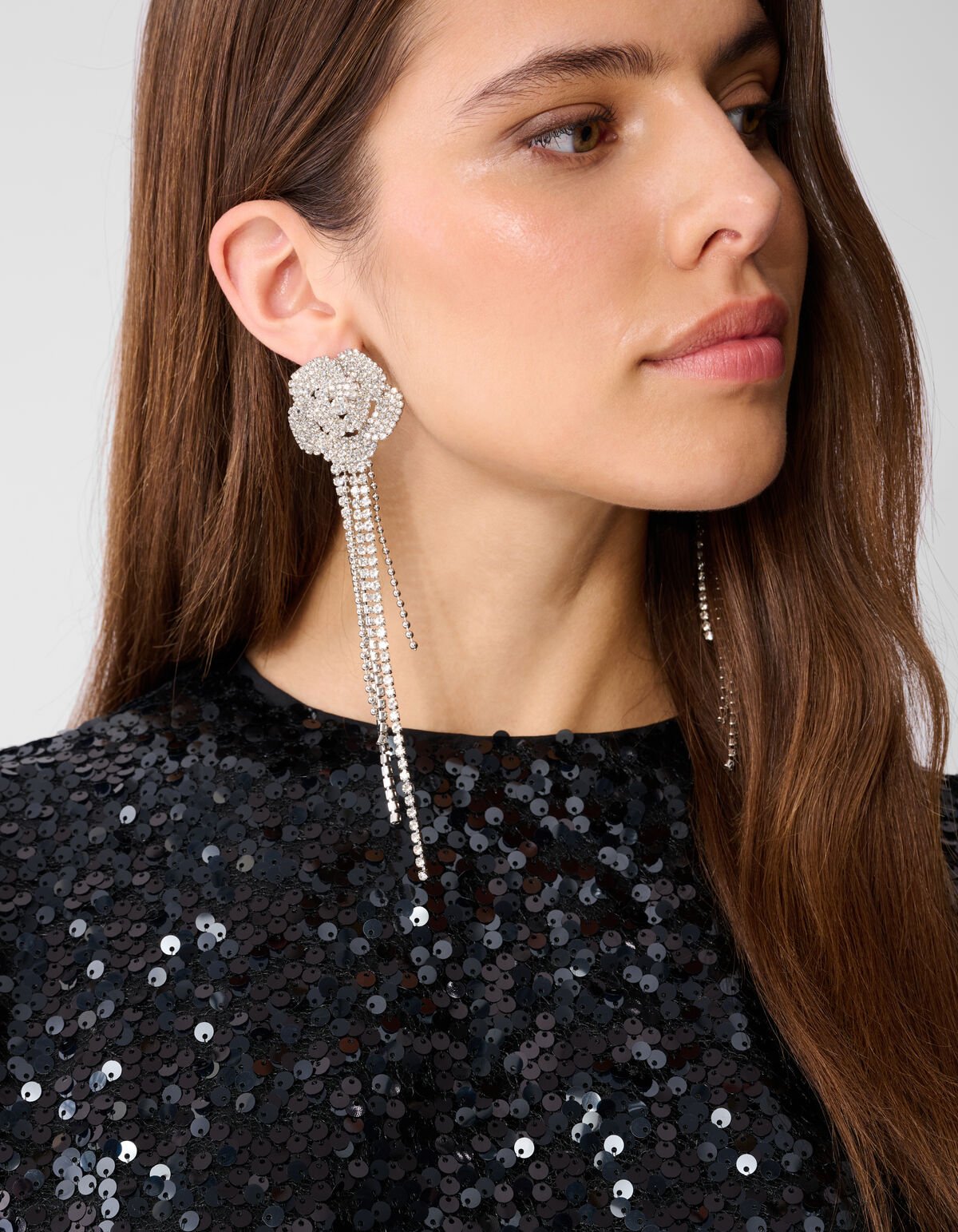 Sequin Mini Jurk Zwart SHOEBY WOMEN