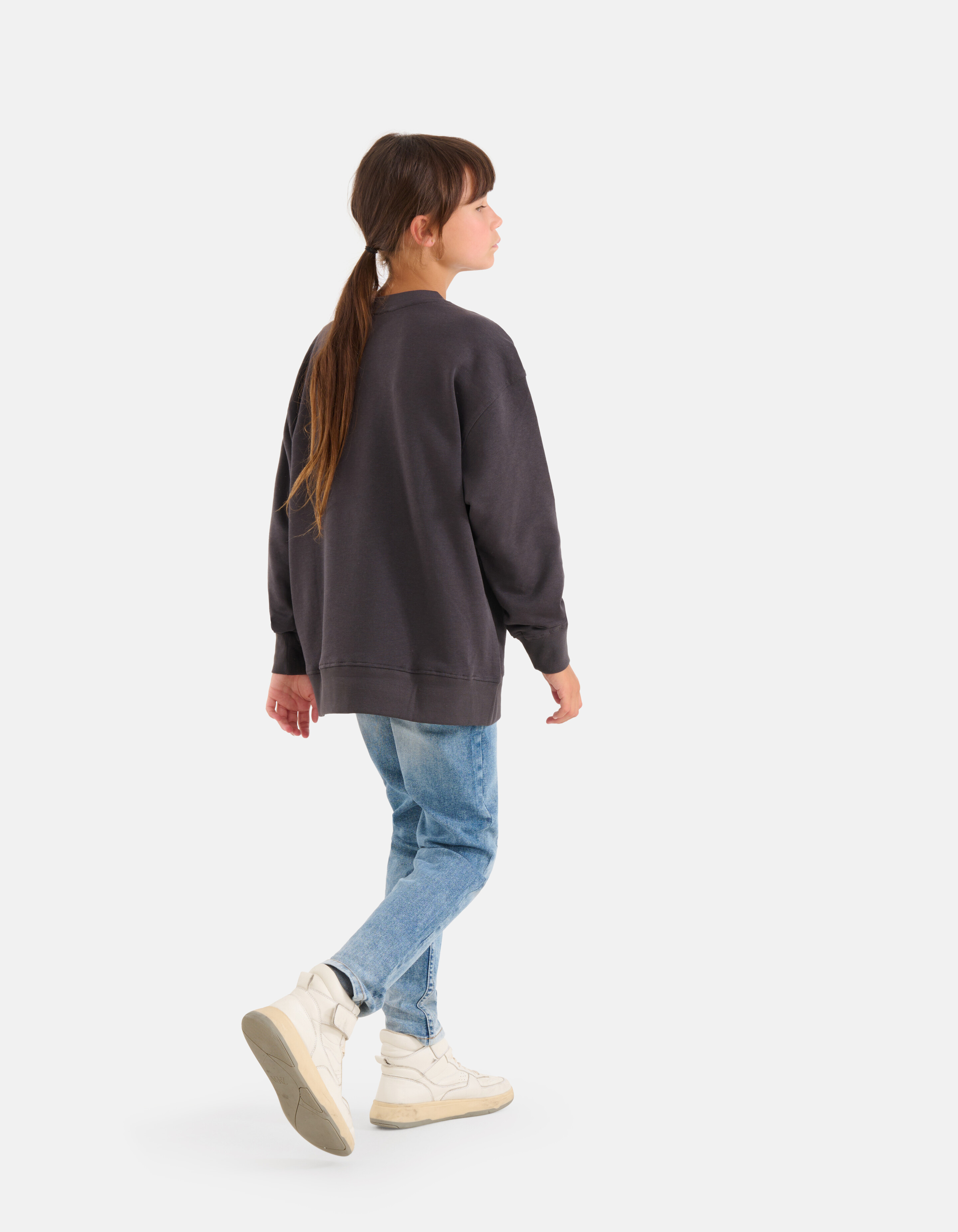 Artwork Sweater Donkergrijs SHOEBY GIRLS