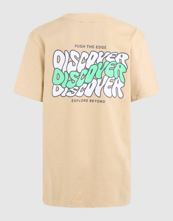Discover Artwork T-shirt Beige SHOEBY BOYS