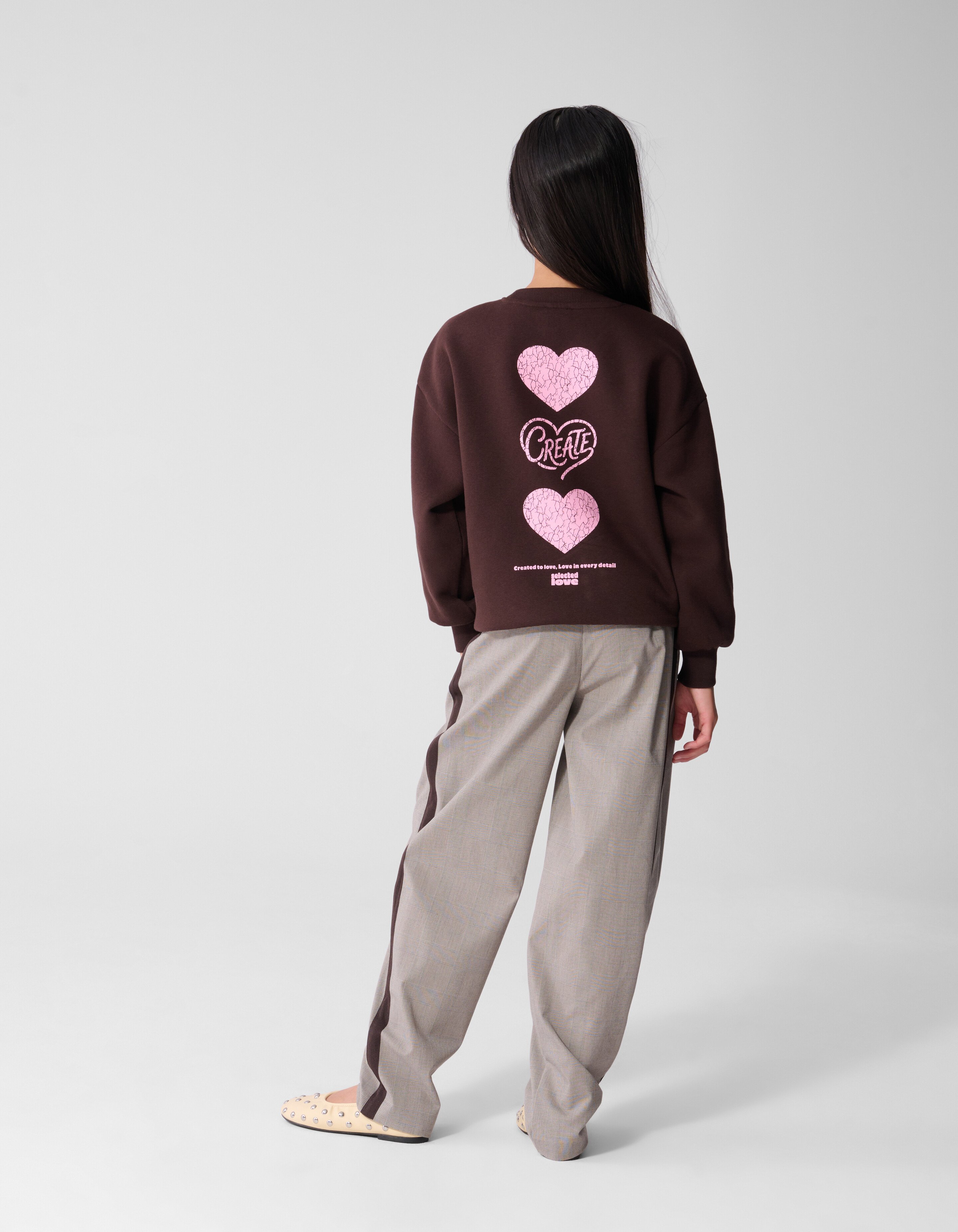 Baseball Artwork Sweater Donkerbruin SHOEBY GIRLS