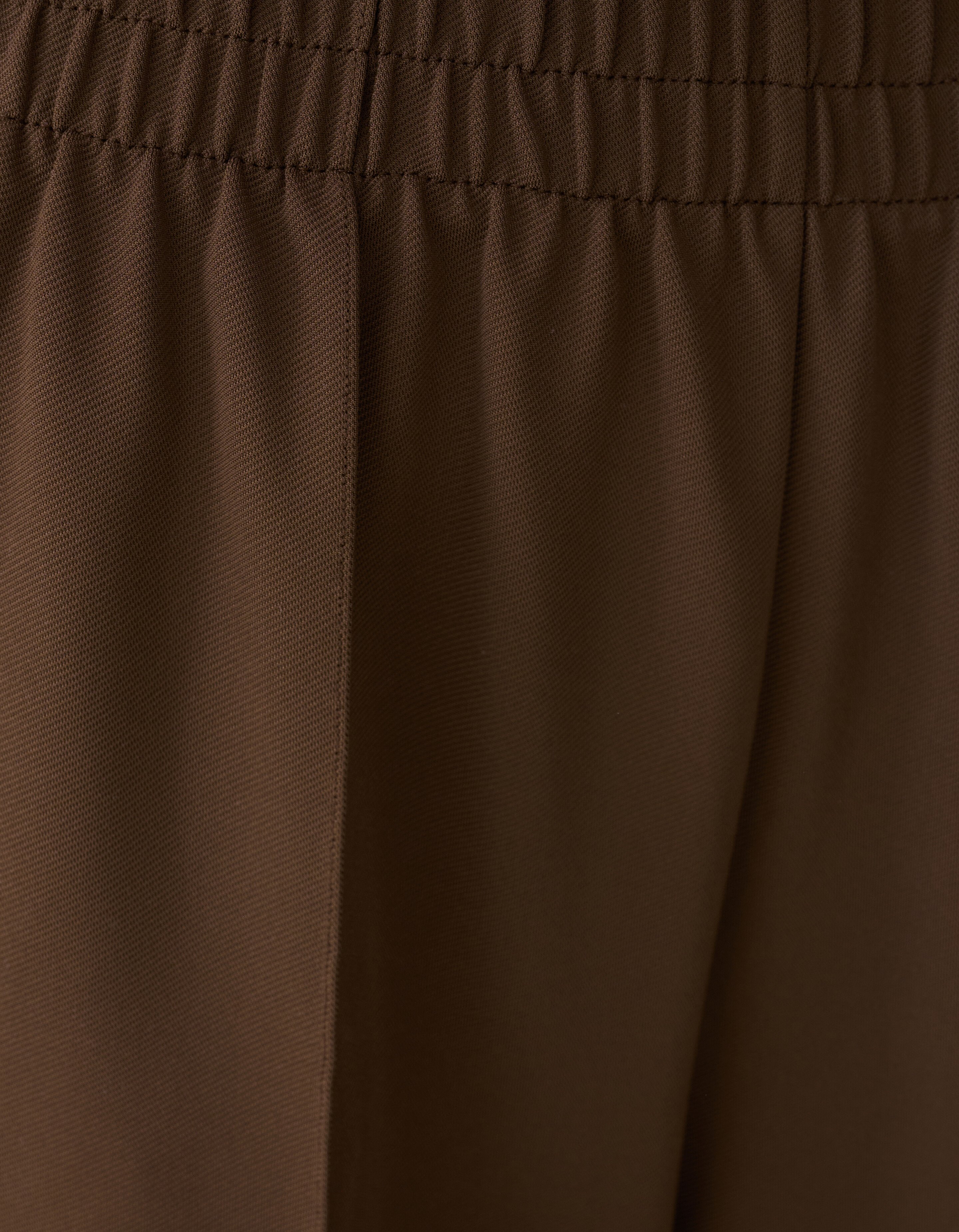 Basic Wide Leg Fit Broek Bruin SHOEBY WOMEN