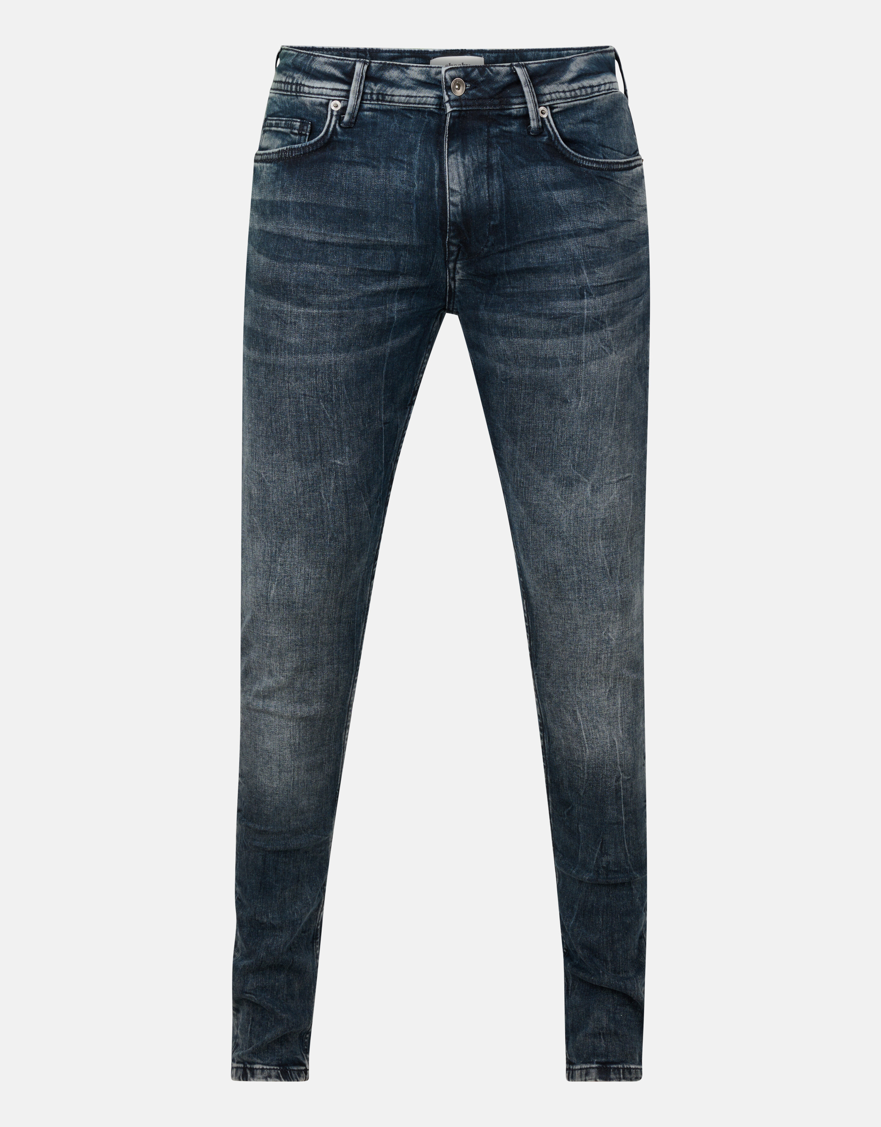 Skinny Fit Jeans Blauw/Grijs L32 SHOEBY MEN