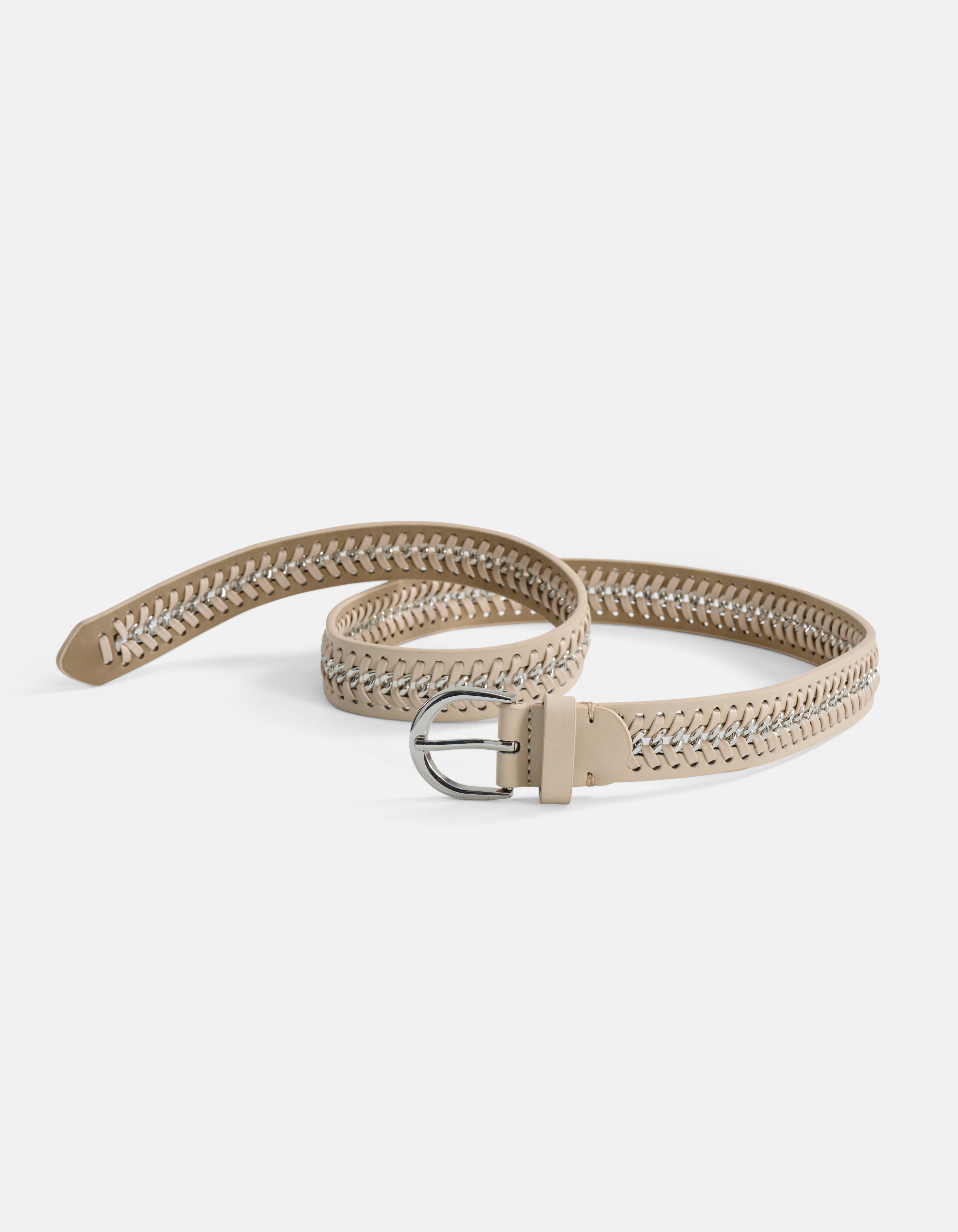 Braided Chain Riem Gebroken Wit SHOEBY ACCESSOIRES